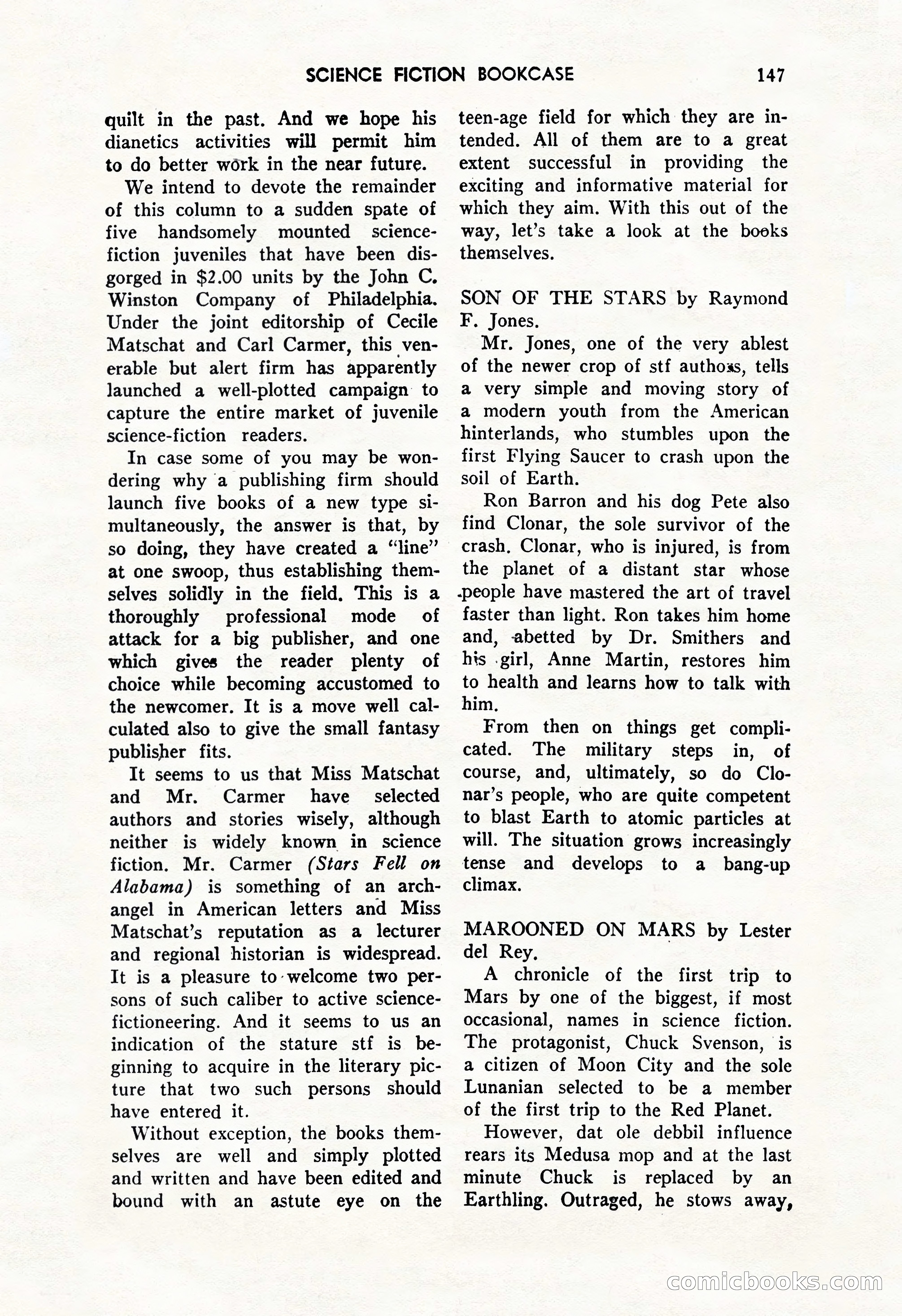 Amazing Stories, October 1952 — page 147 of 164