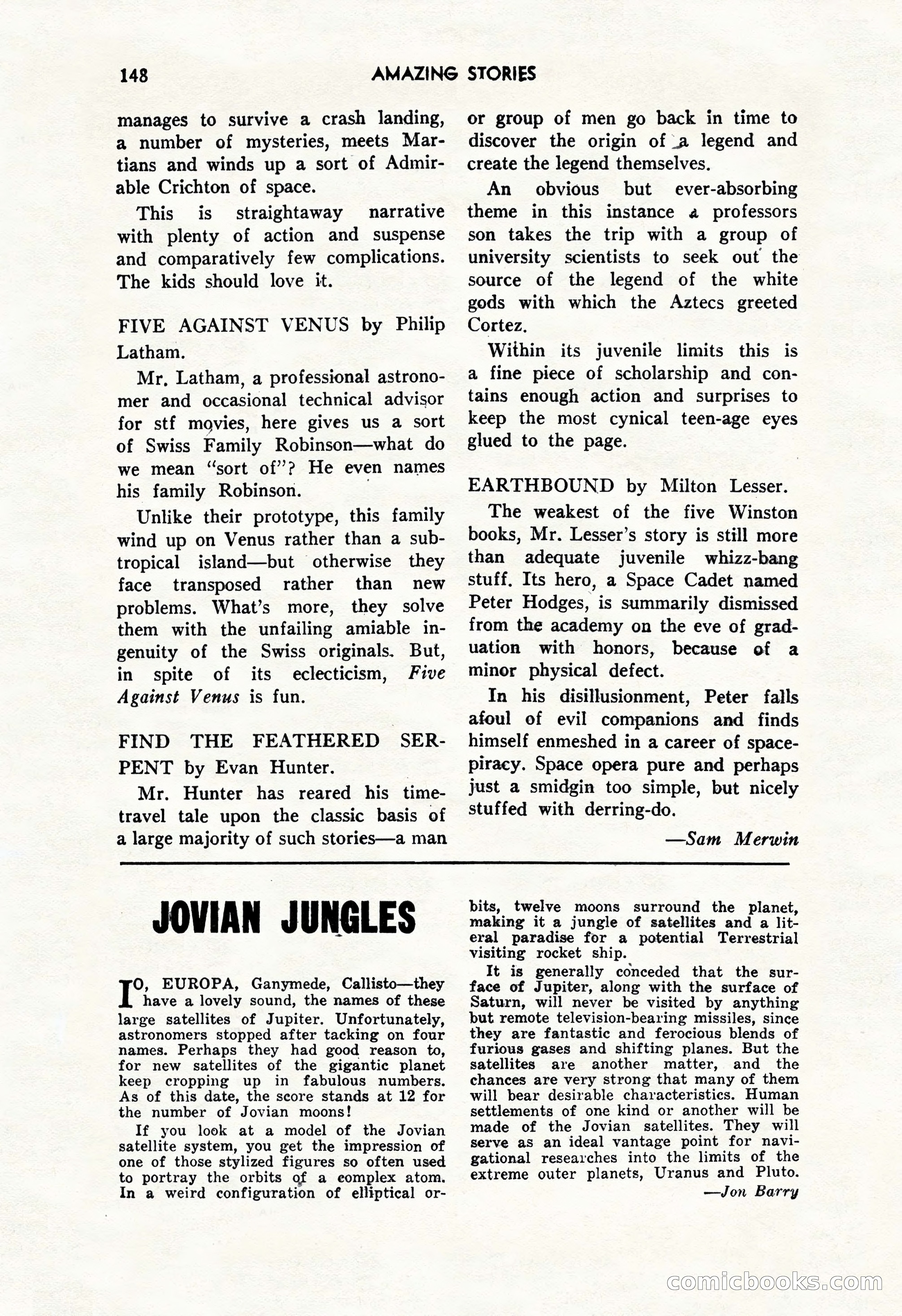 Amazing Stories, October 1952 — page 148 of 164