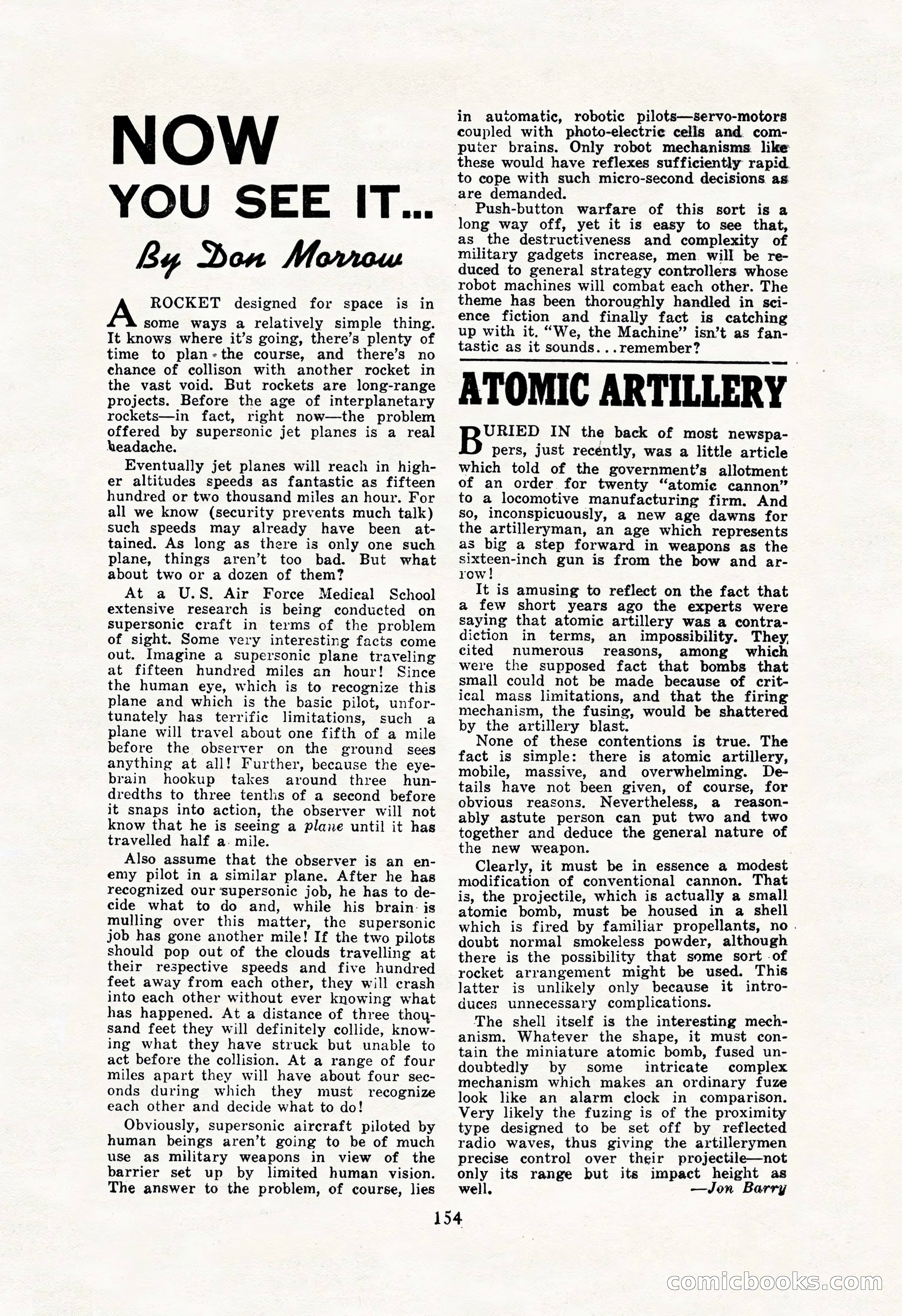 Amazing Stories, October 1952 — page 154 of 164