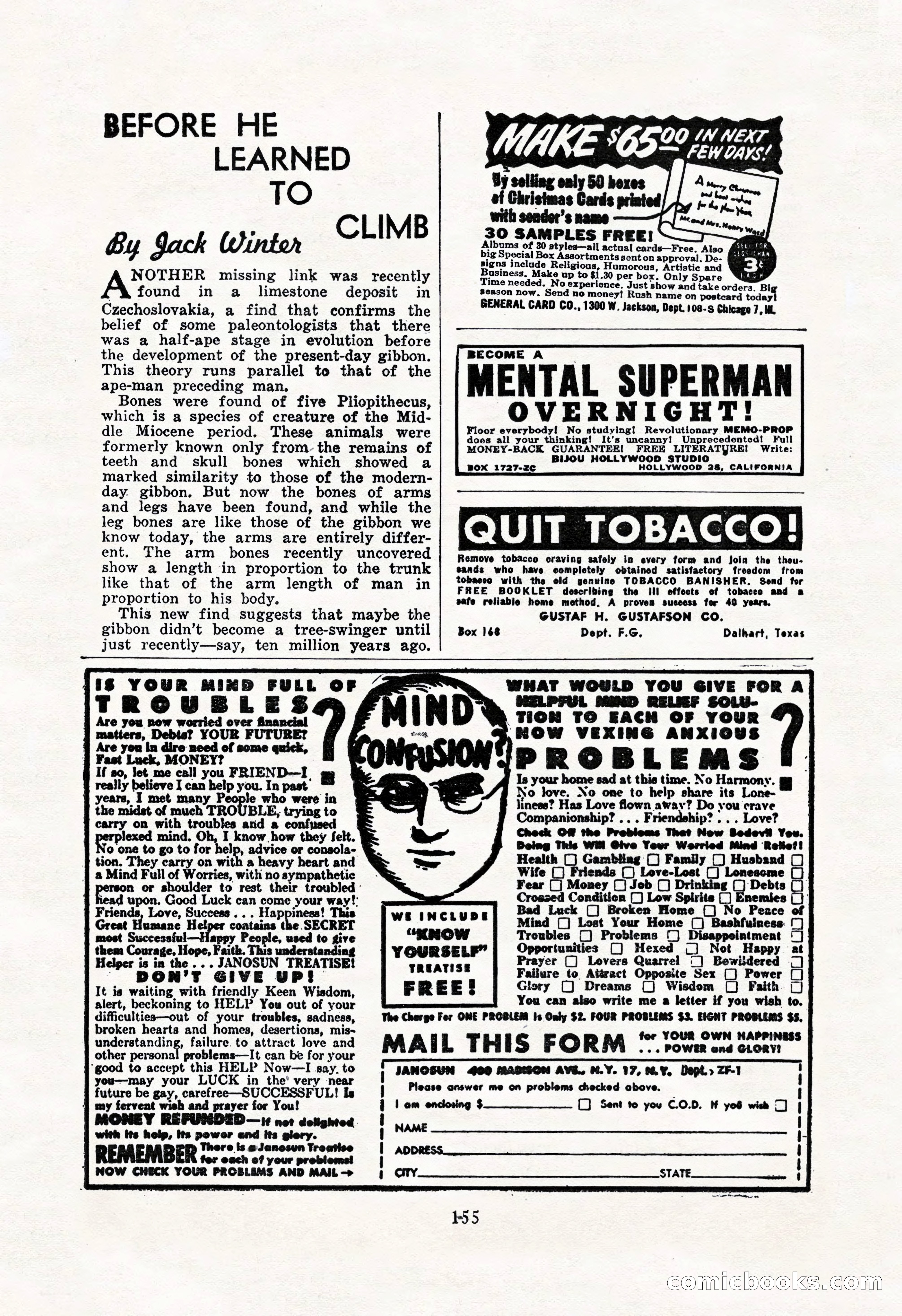 Amazing Stories, October 1952 — page 155 of 164
