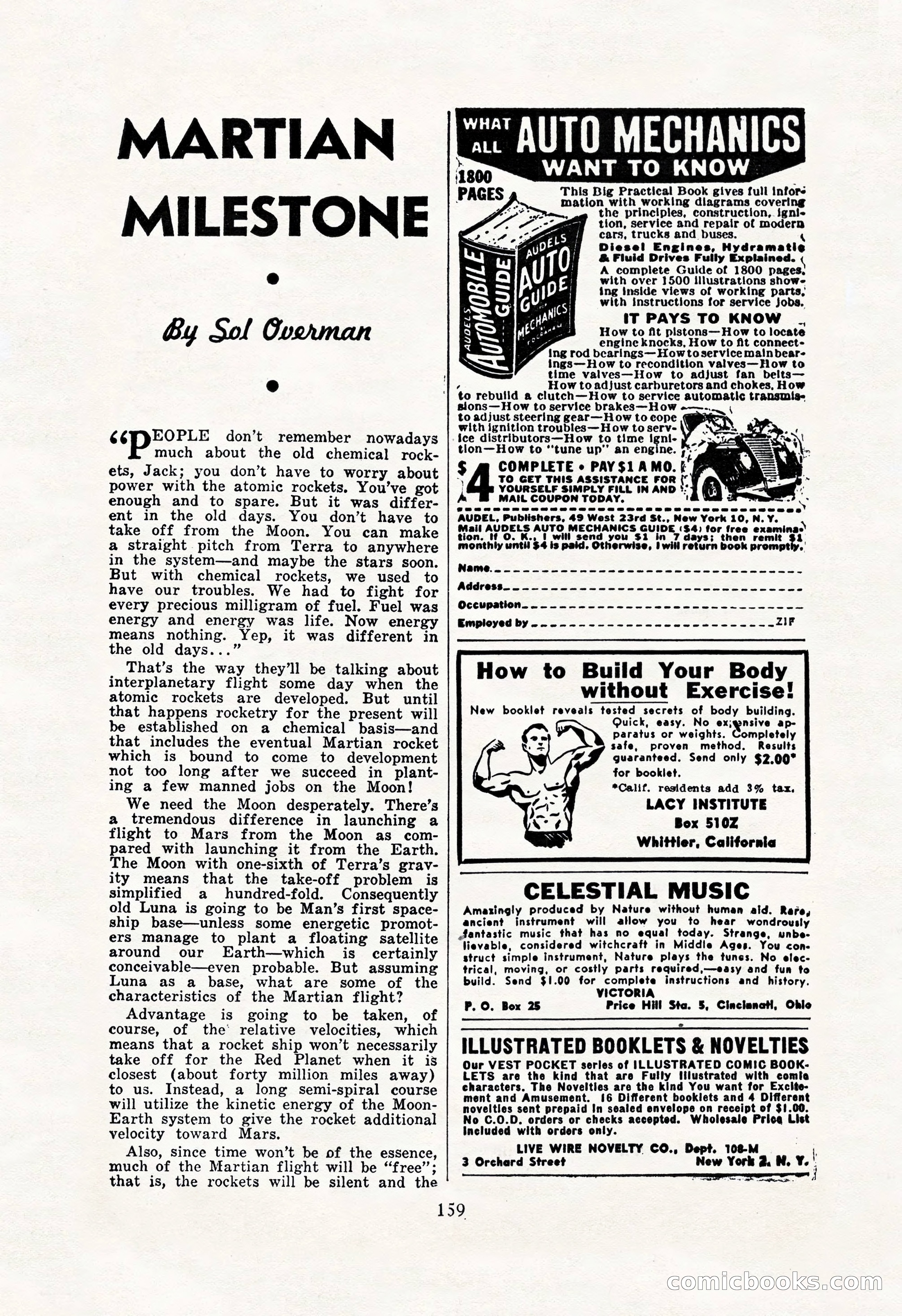 Amazing Stories, October 1952 — page 159 of 164