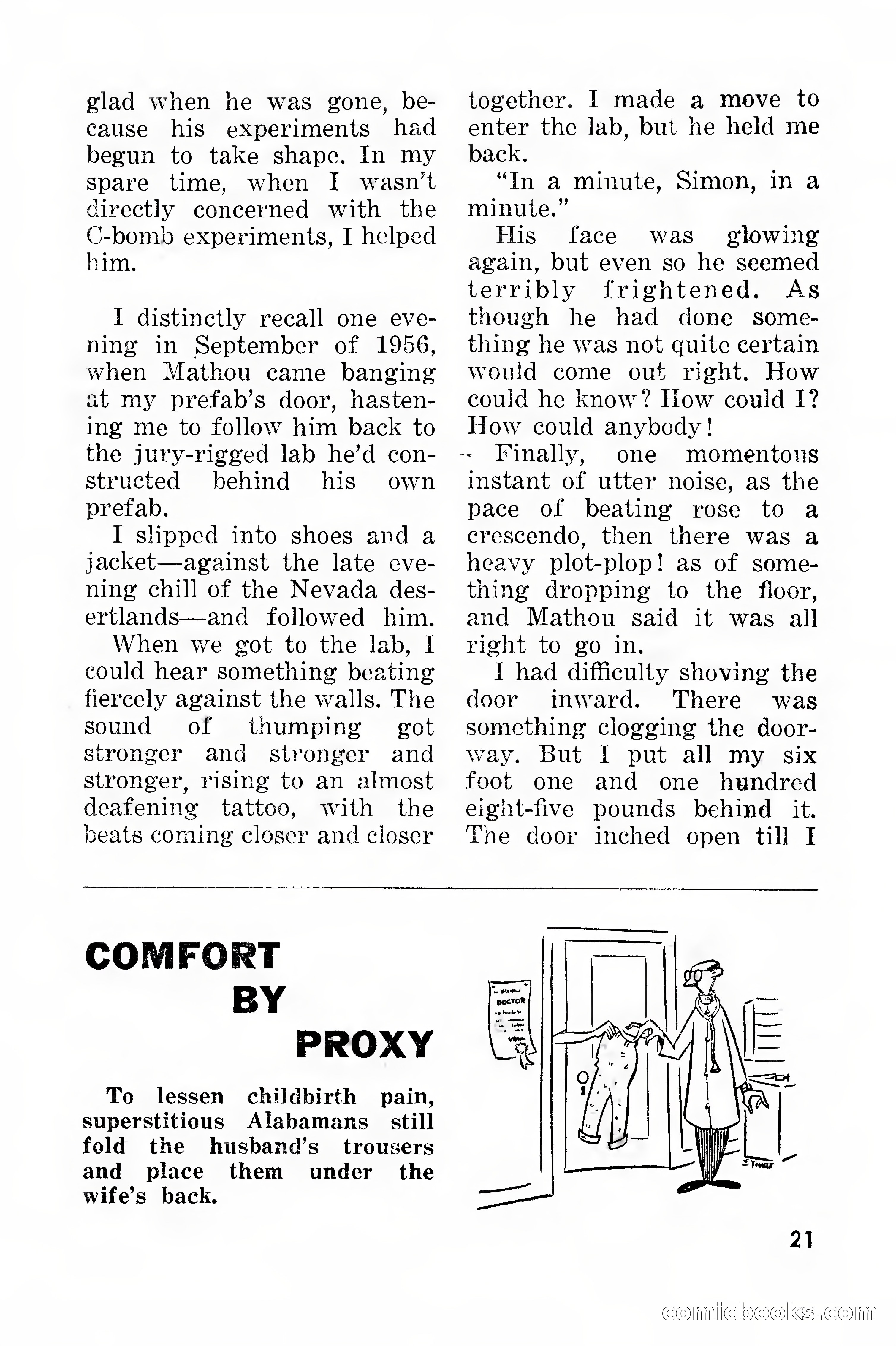 Amazing Stories, March 1957 — page 21 of 132