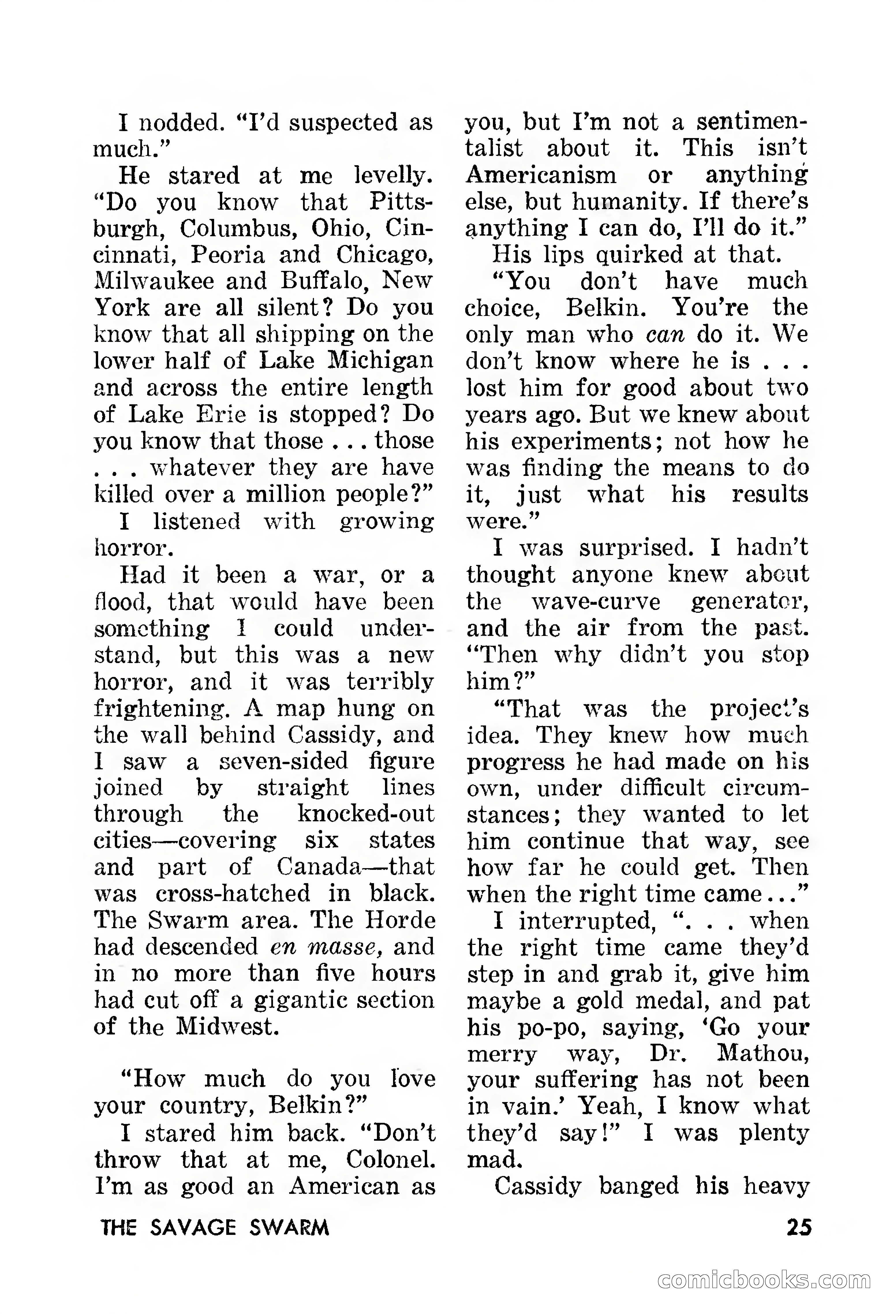 Amazing Stories, March 1957 — page 25 of 132