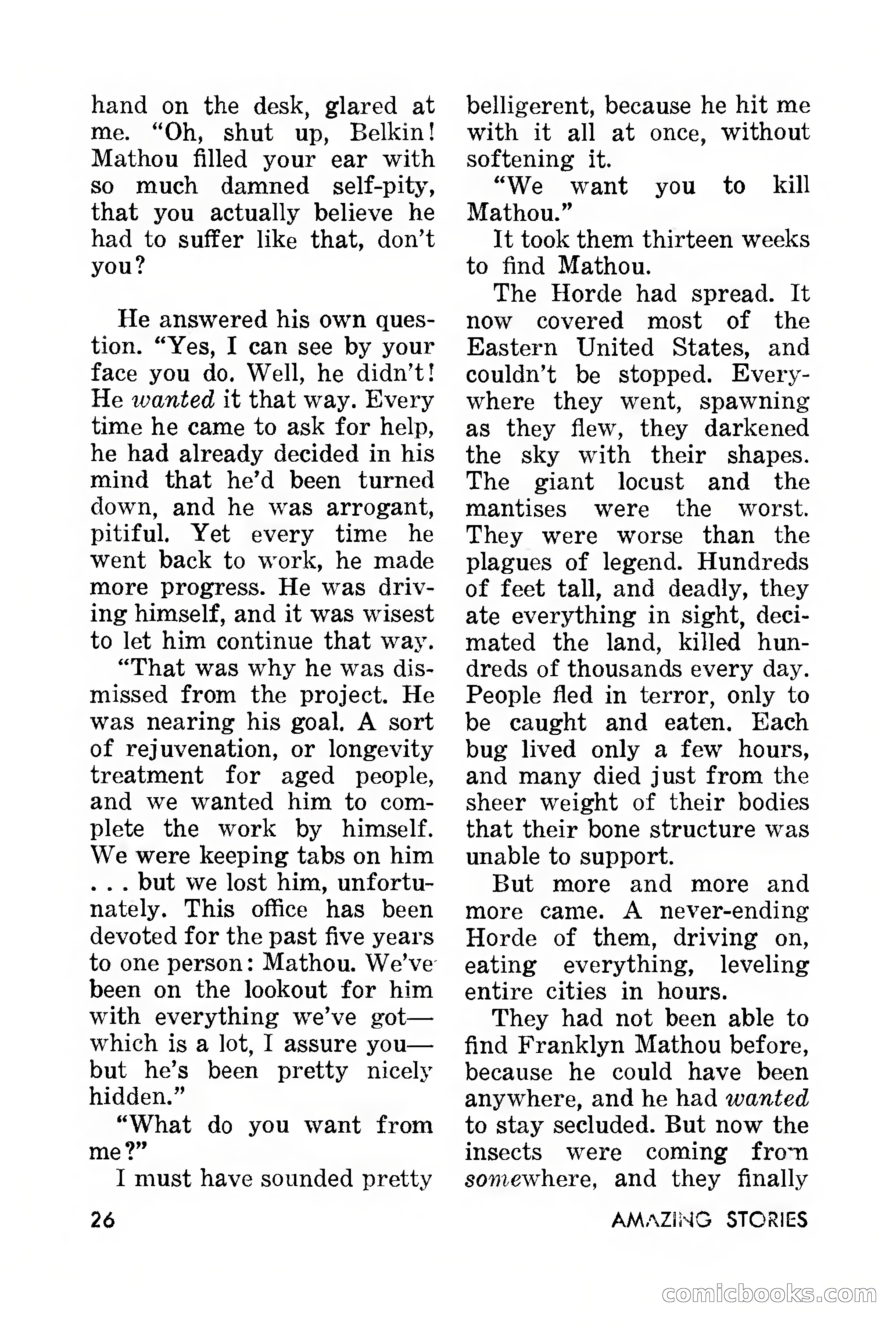 Amazing Stories, March 1957 — page 26 of 132