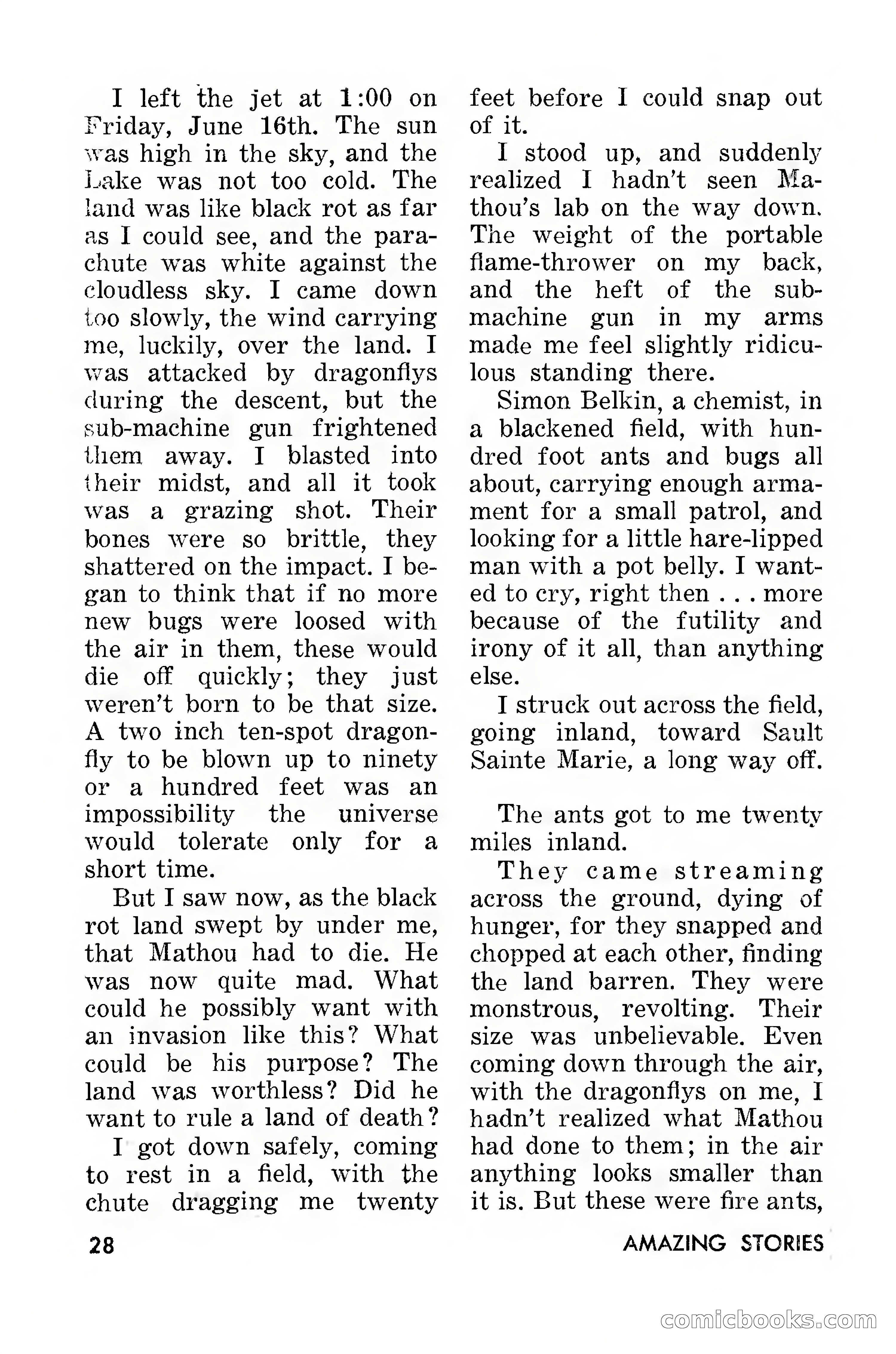 Amazing Stories, March 1957 — page 28 of 132