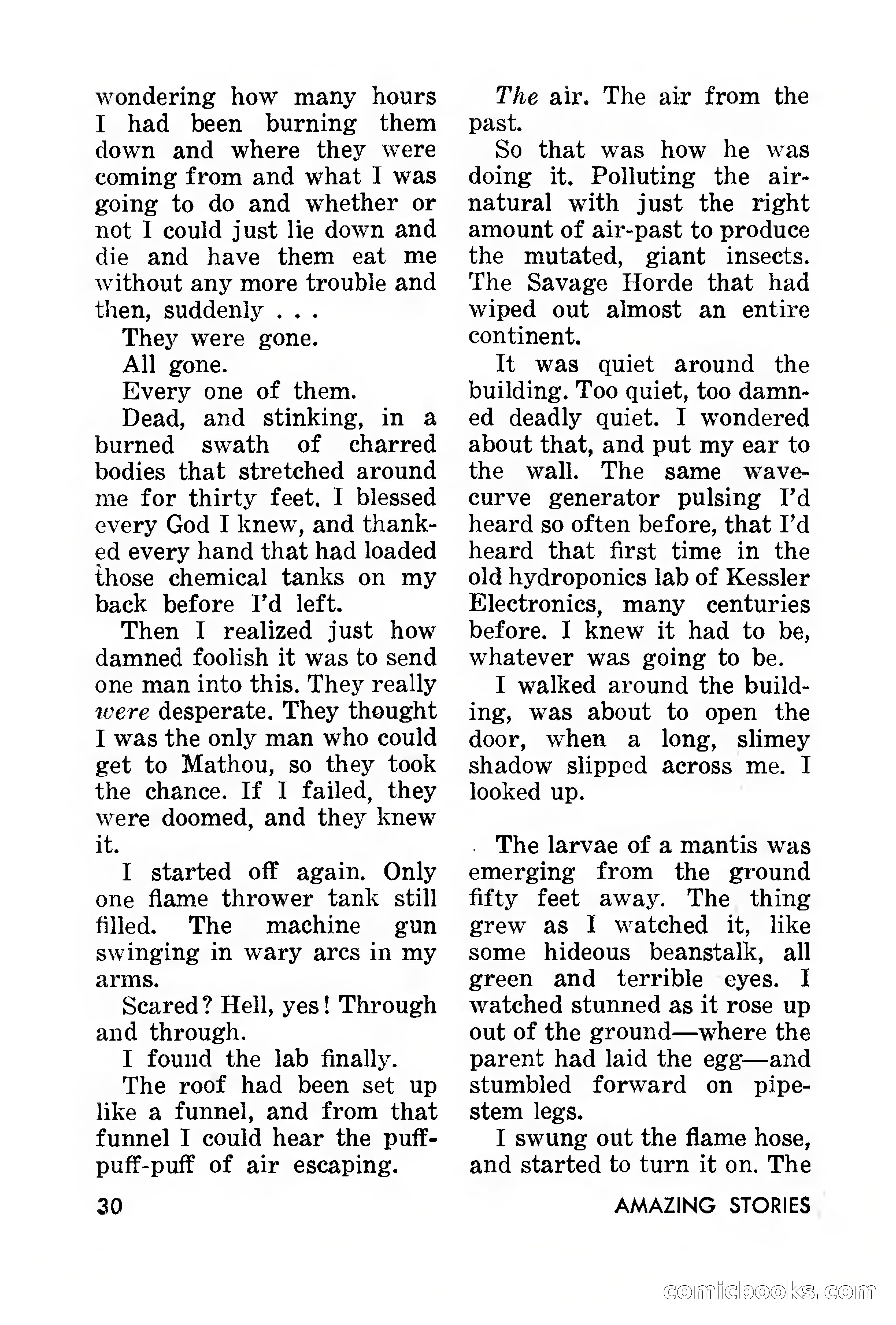 Amazing Stories, March 1957 — page 30 of 132