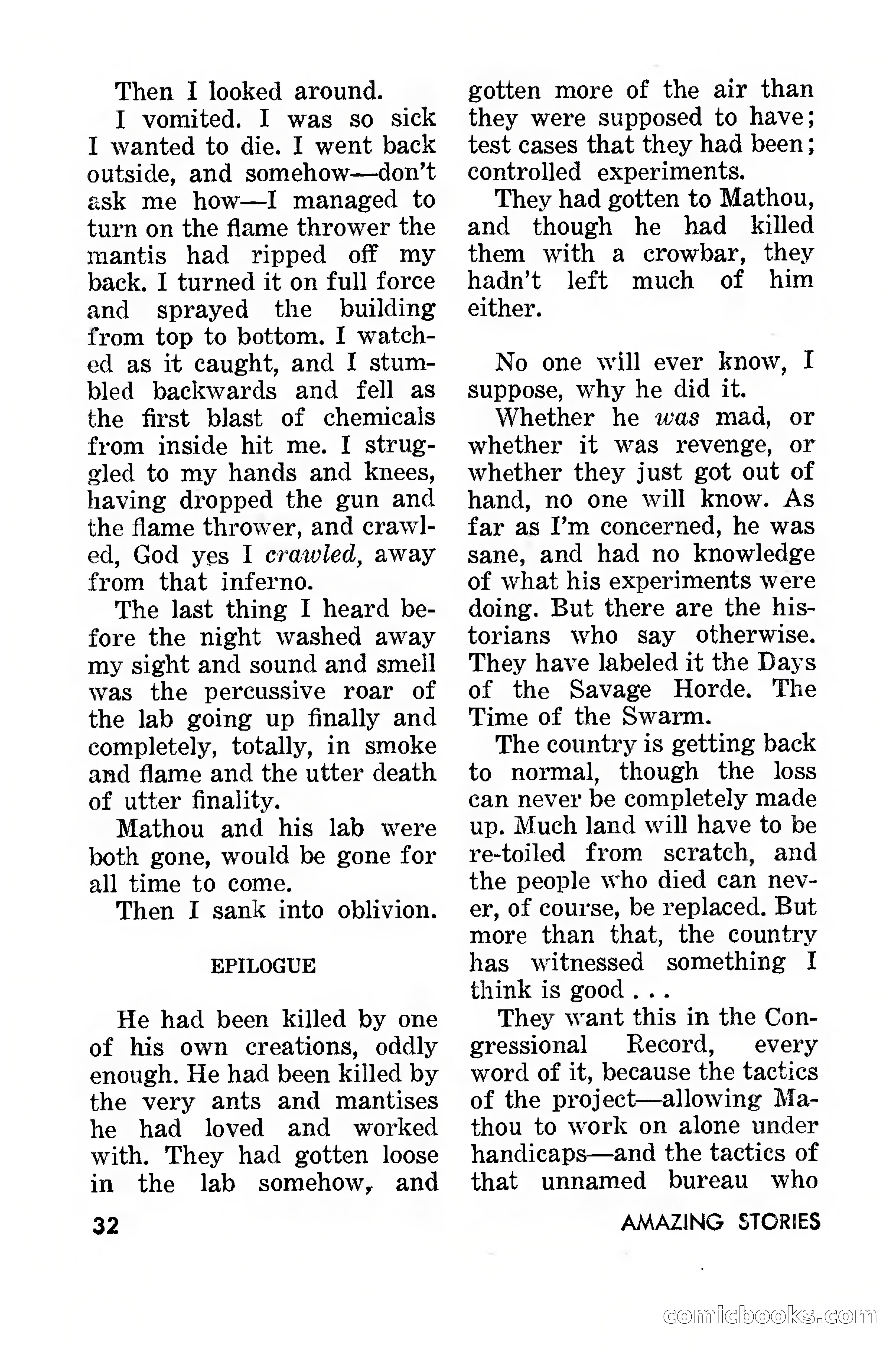 Amazing Stories, March 1957 — page 32 of 132