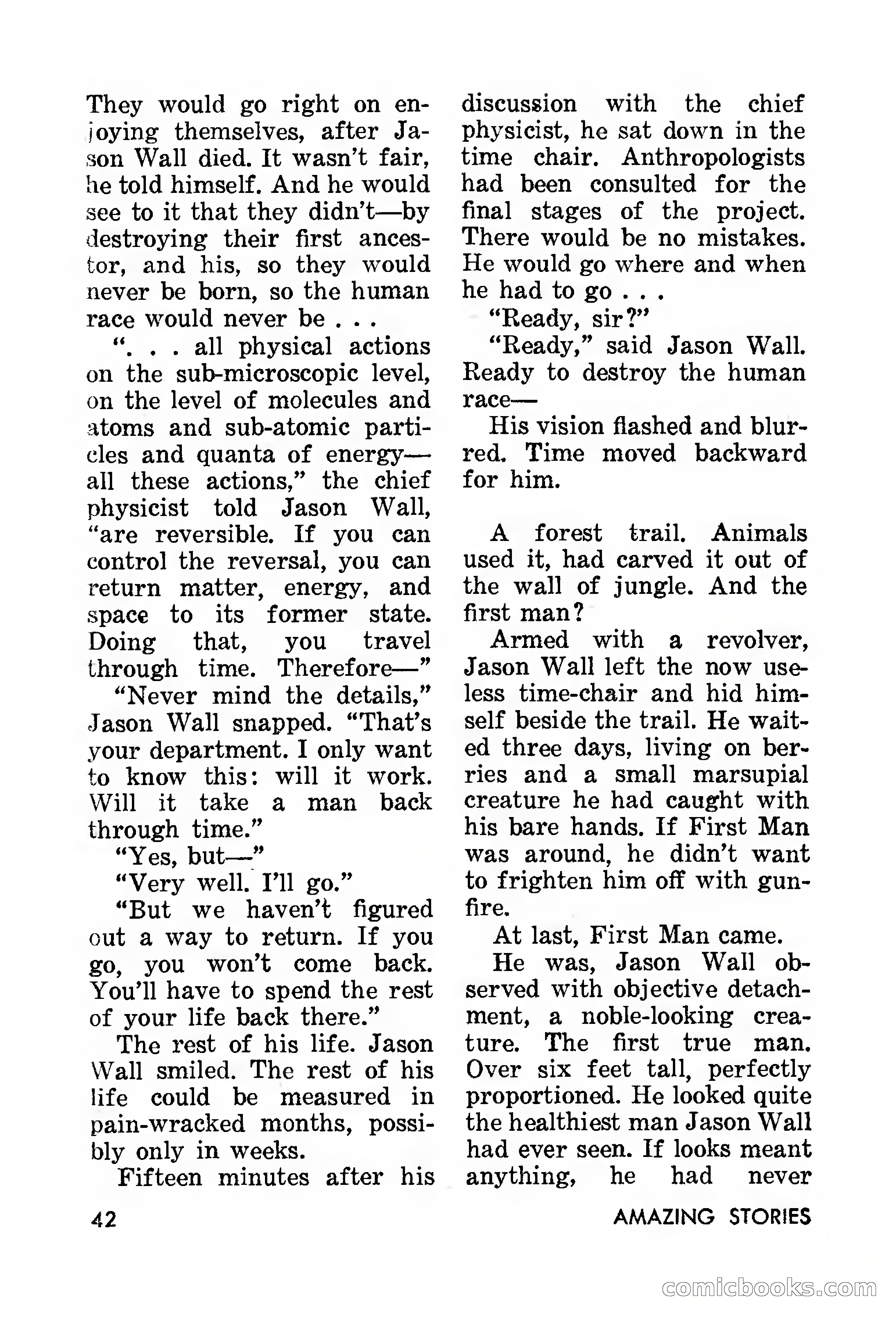 Amazing Stories, March 1957 — page 42 of 132