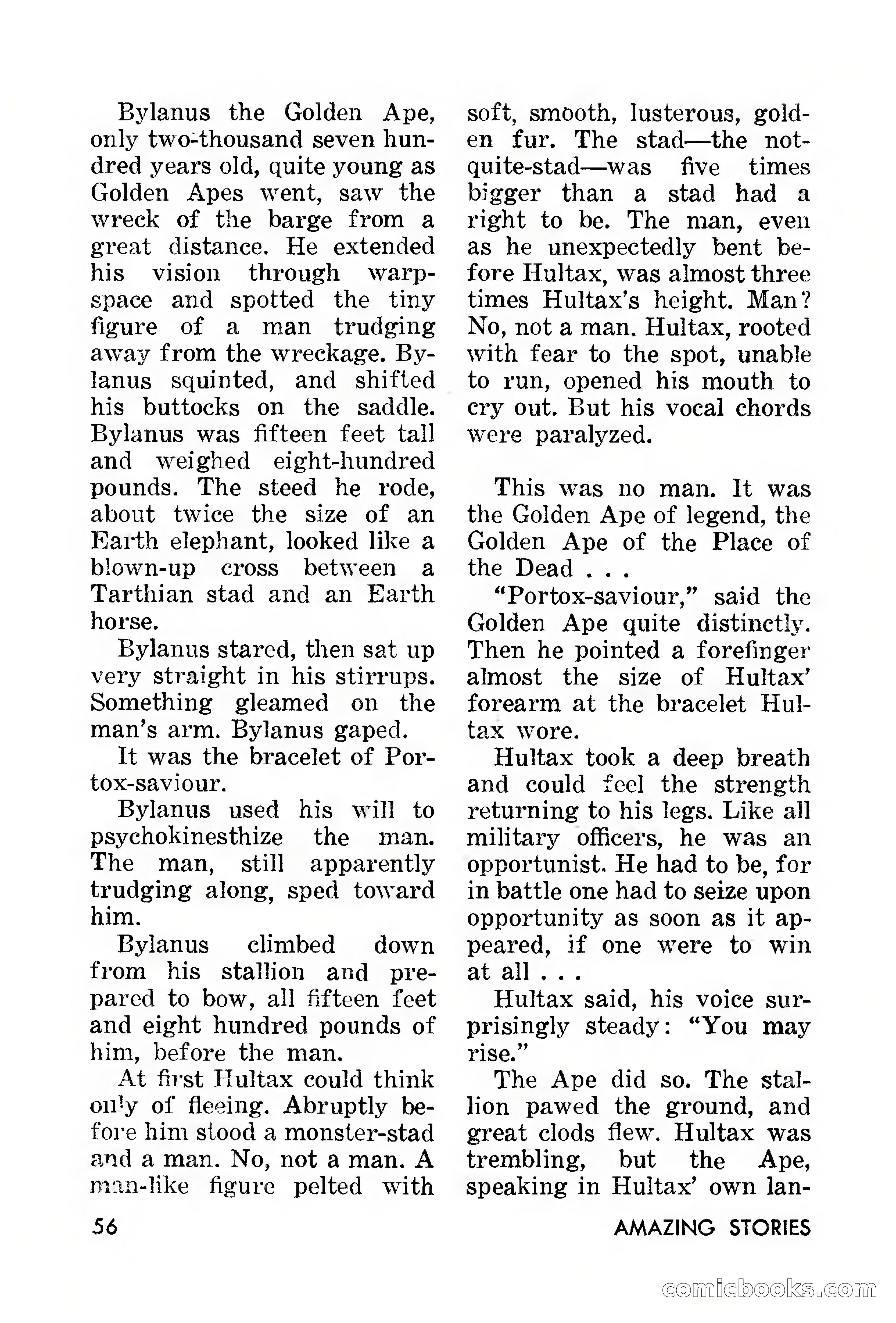 Amazing Stories, March 1957 — page 56 of 132
