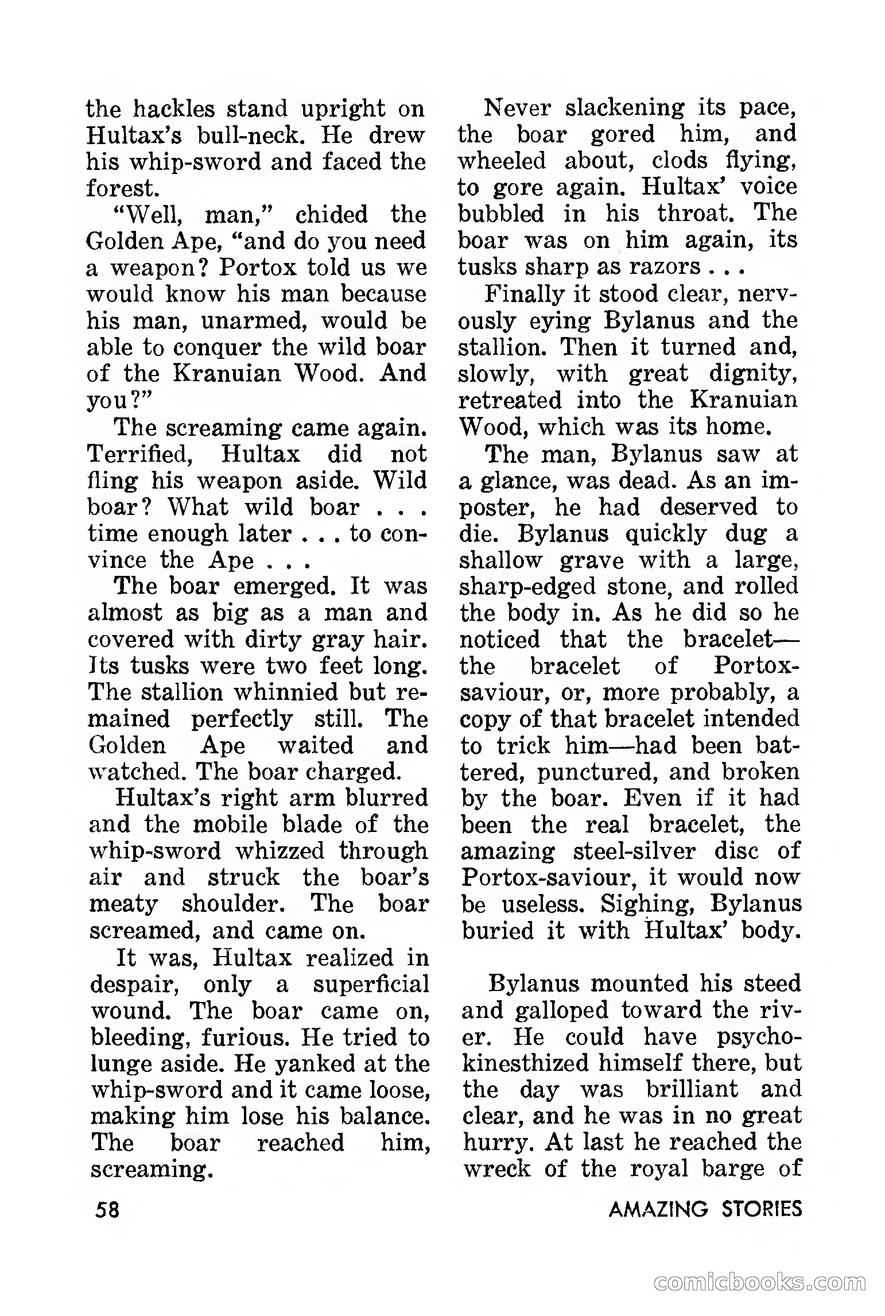 Amazing Stories, March 1957 — page 58 of 132