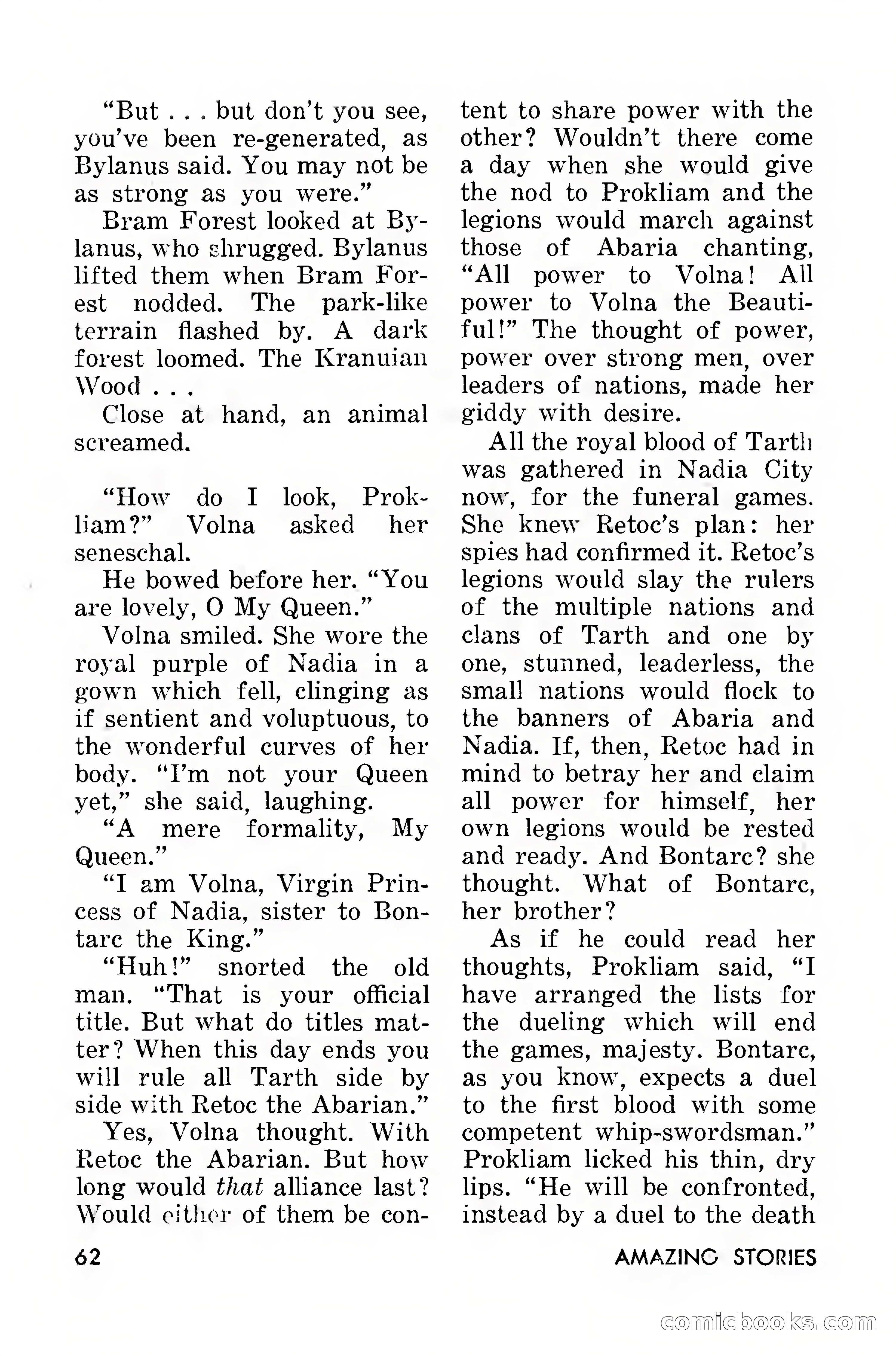 Amazing Stories, March 1957 — page 62 of 132