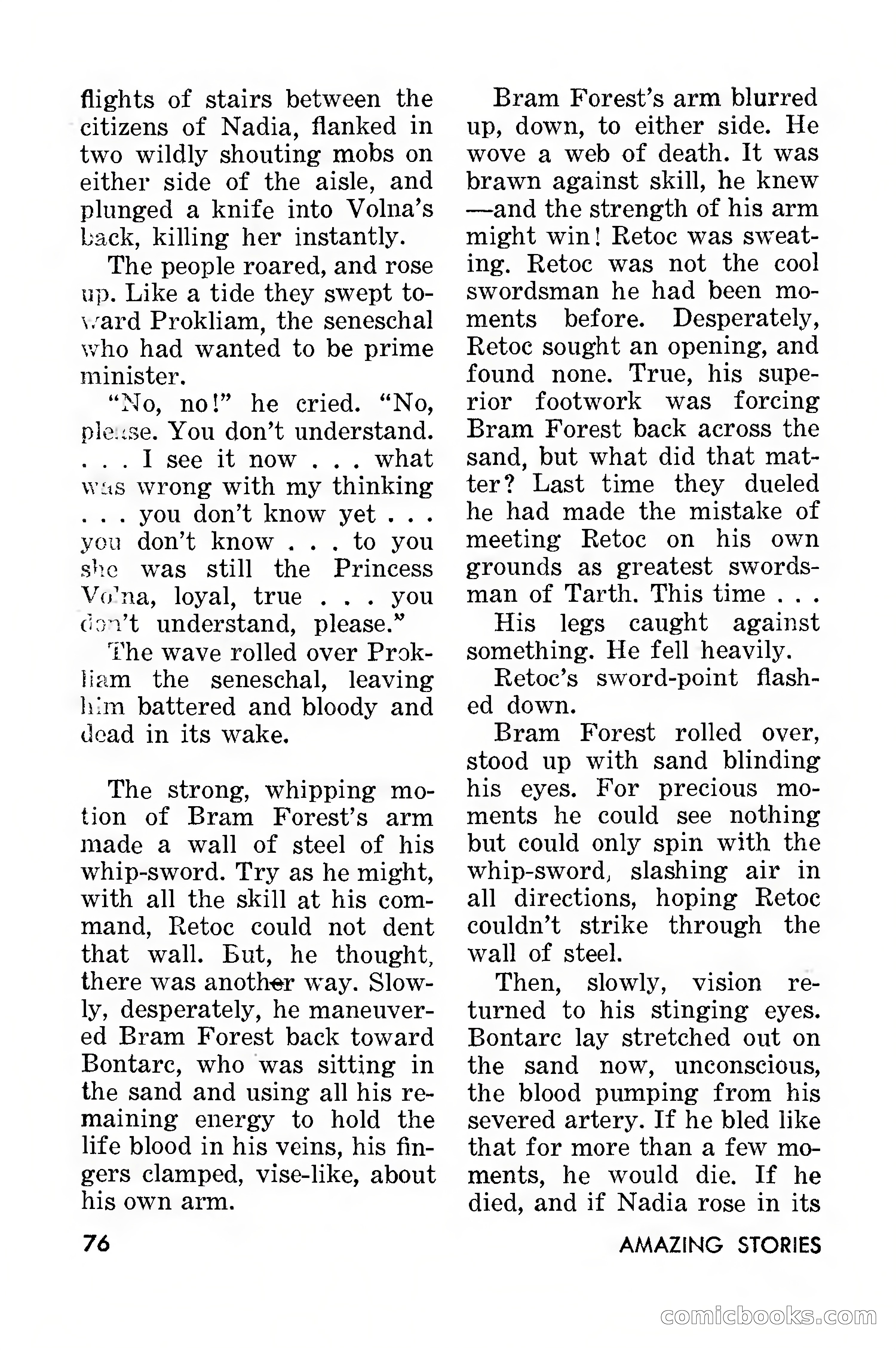 Amazing Stories, March 1957 — page 76 of 132