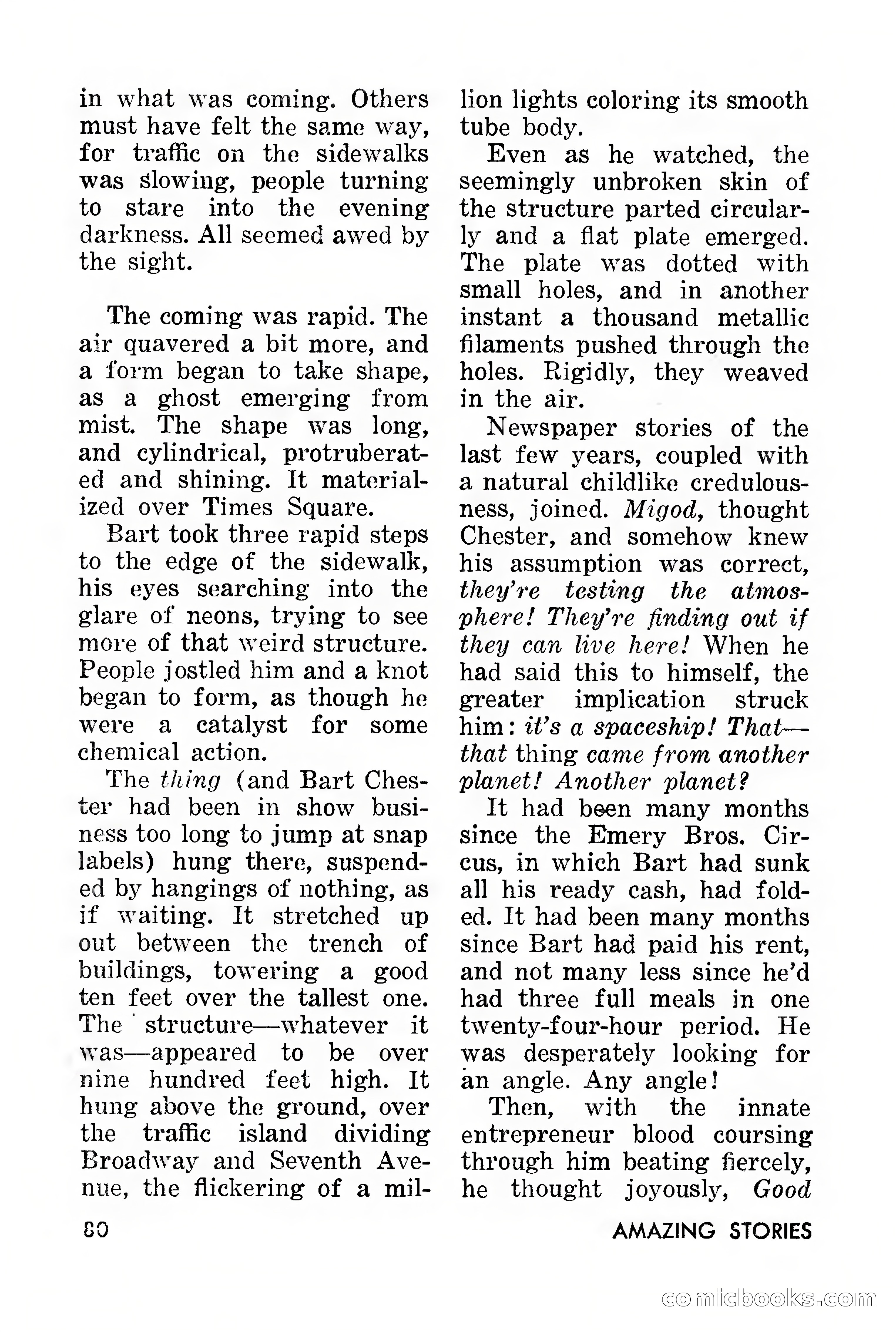 Amazing Stories, March 1957 — page 80 of 132