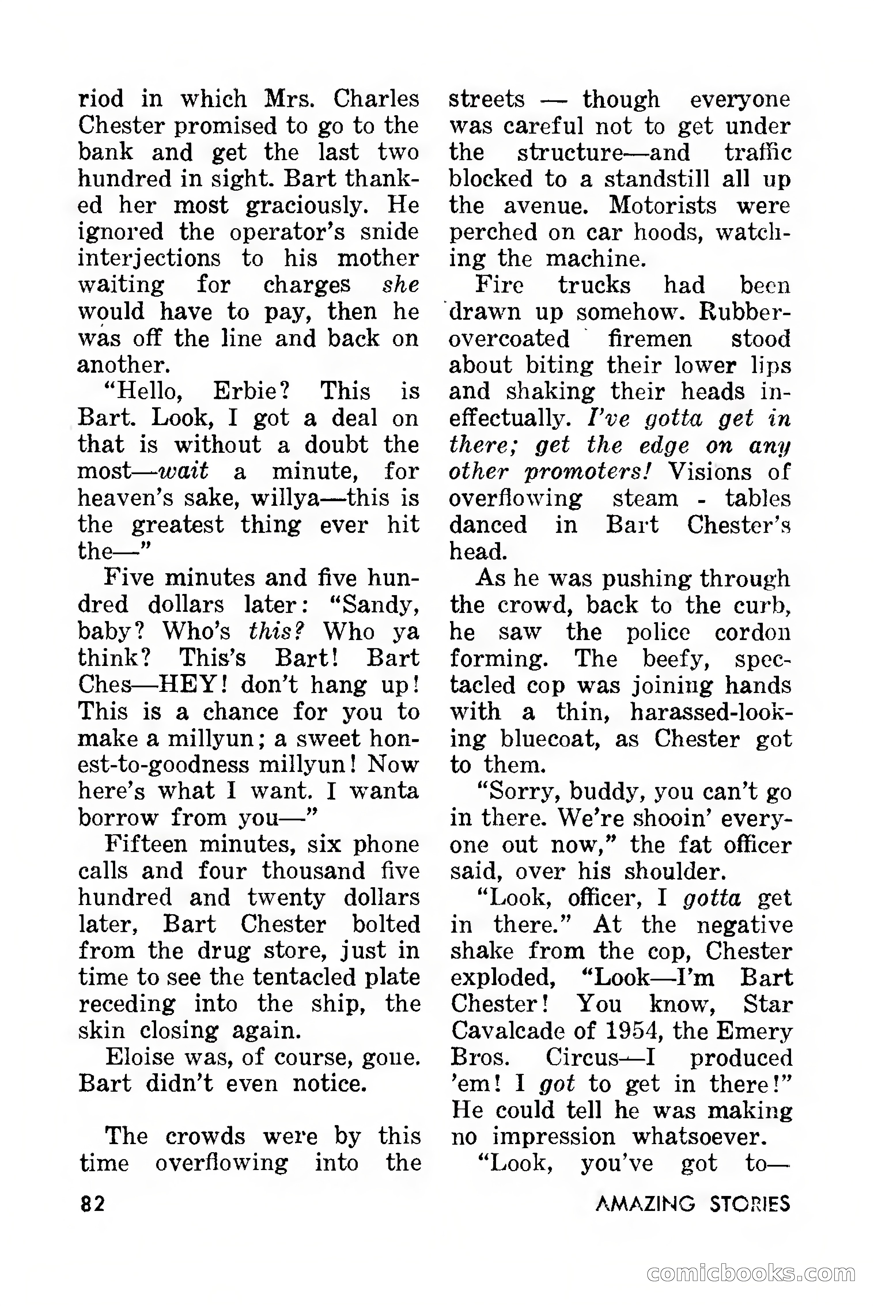 Amazing Stories, March 1957 — page 82 of 132