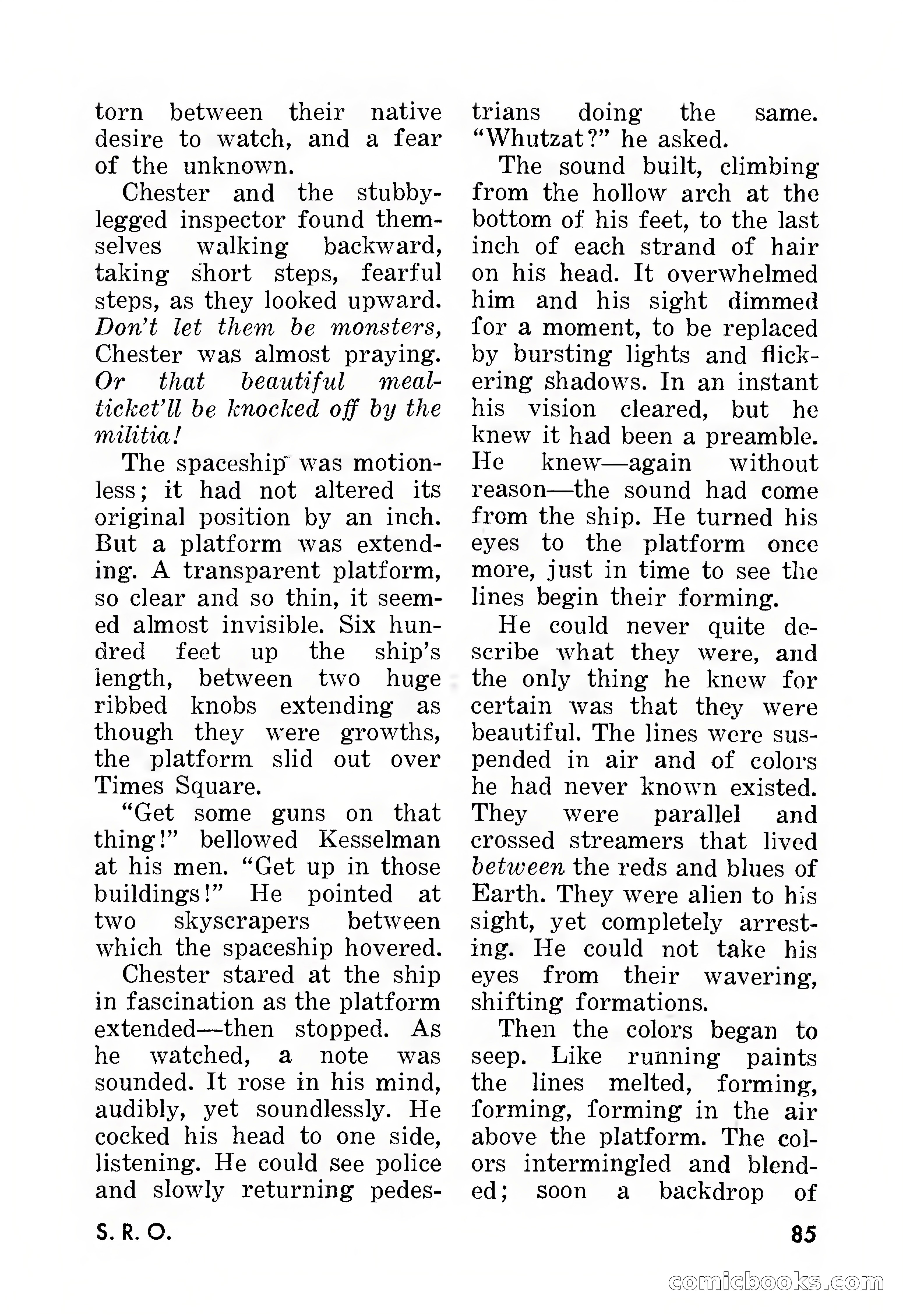 Amazing Stories, March 1957 — page 85 of 132