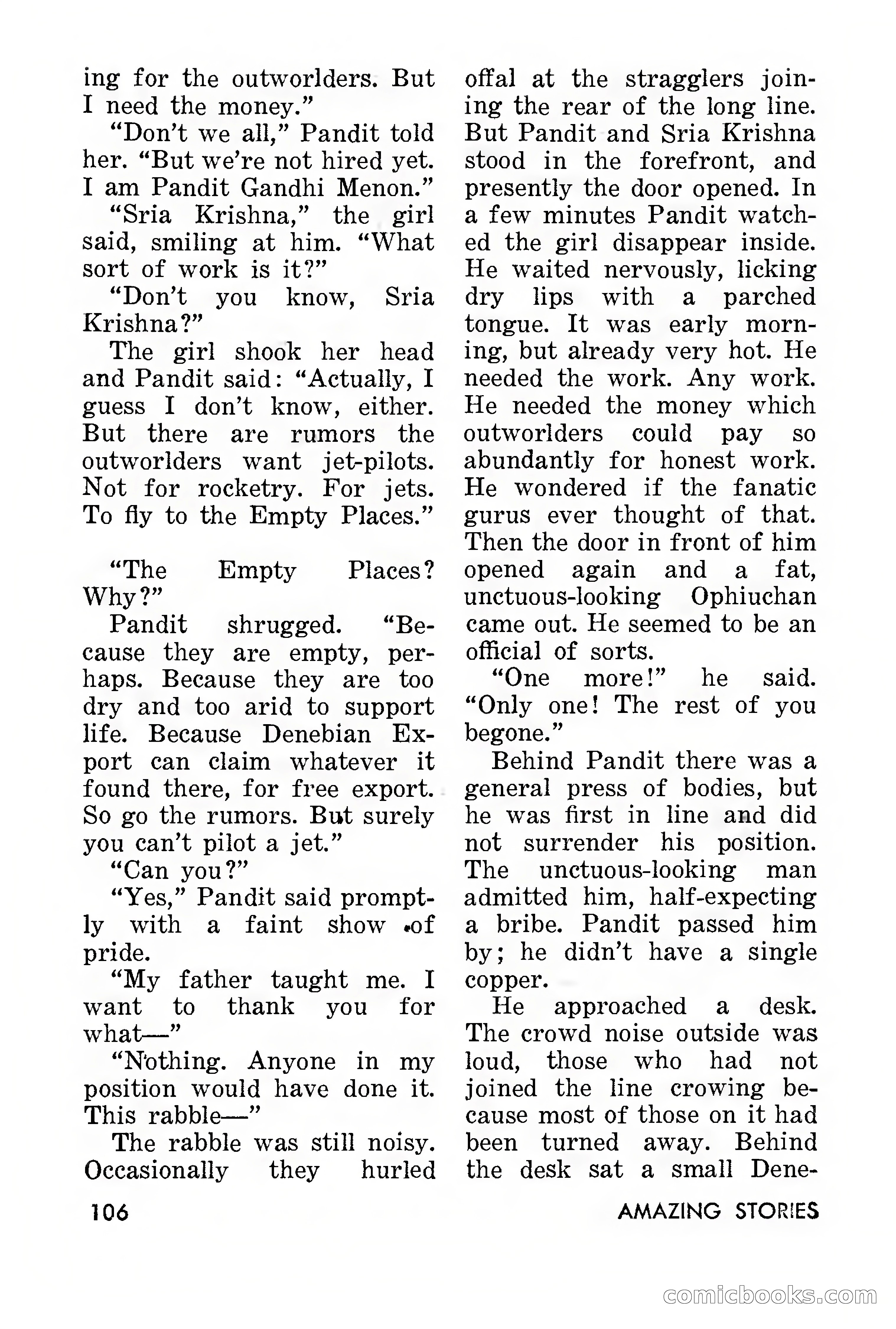 Amazing Stories, March 1957 — page 106 of 132