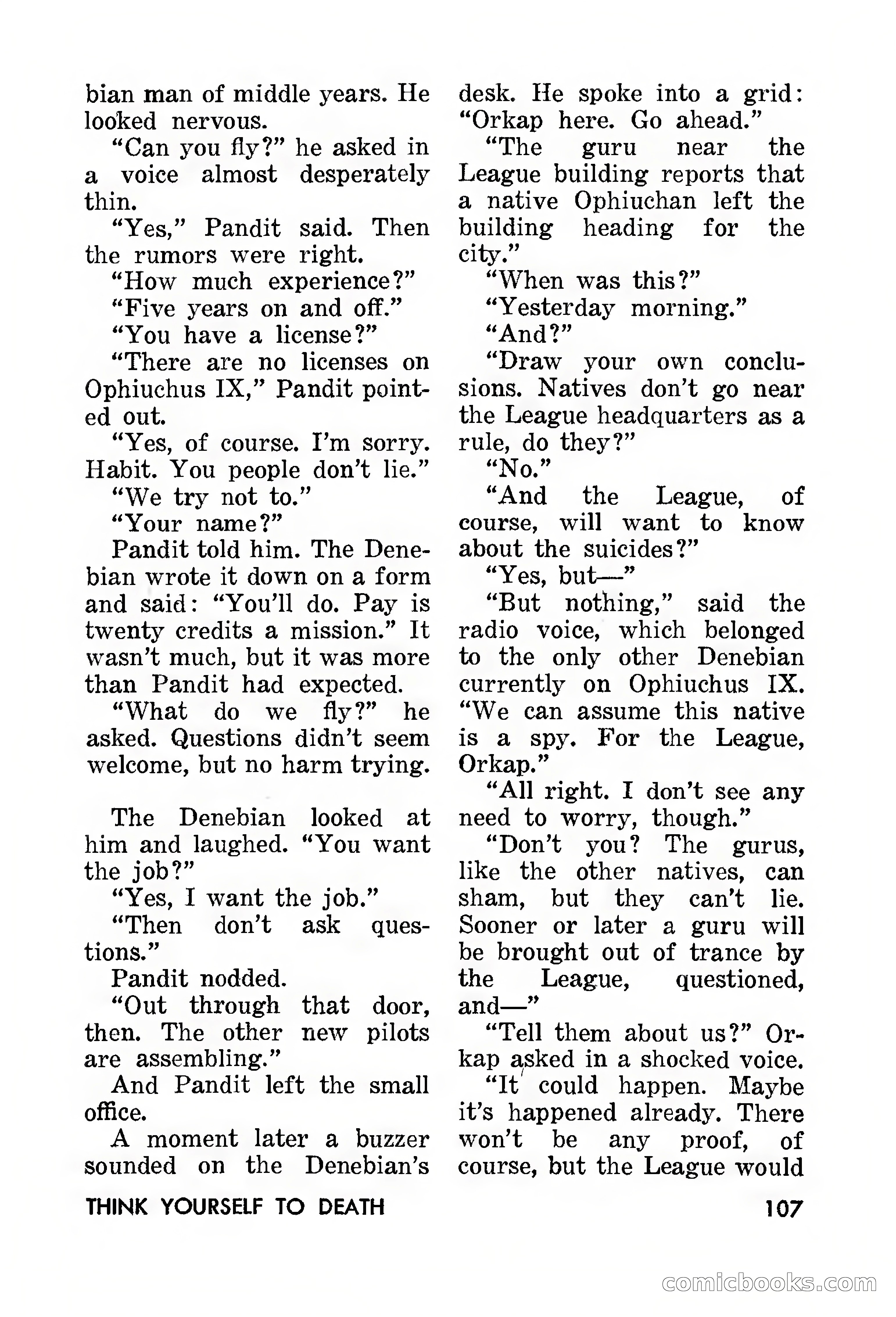Amazing Stories, March 1957 — page 107 of 132