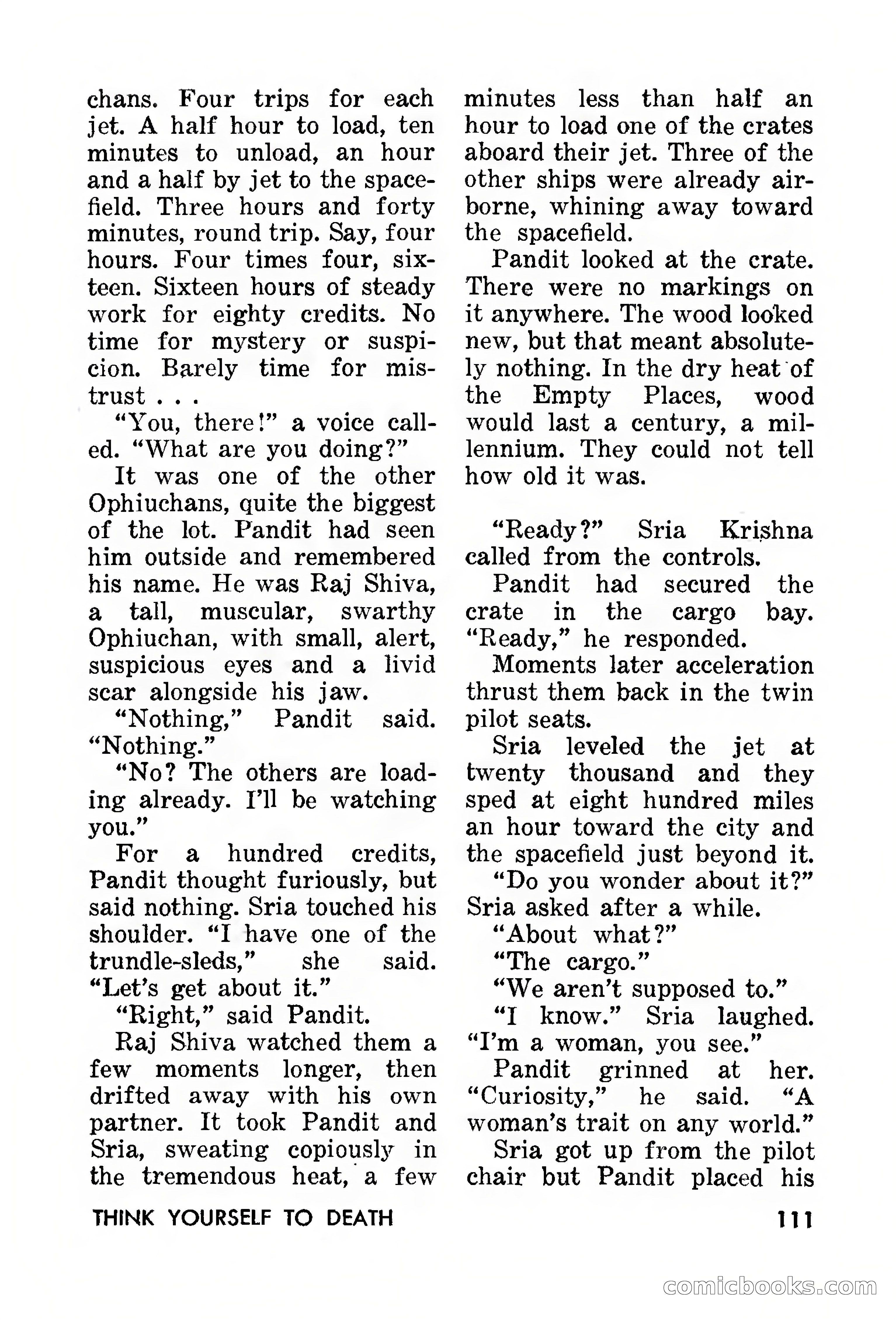 Amazing Stories, March 1957 — page 111 of 132