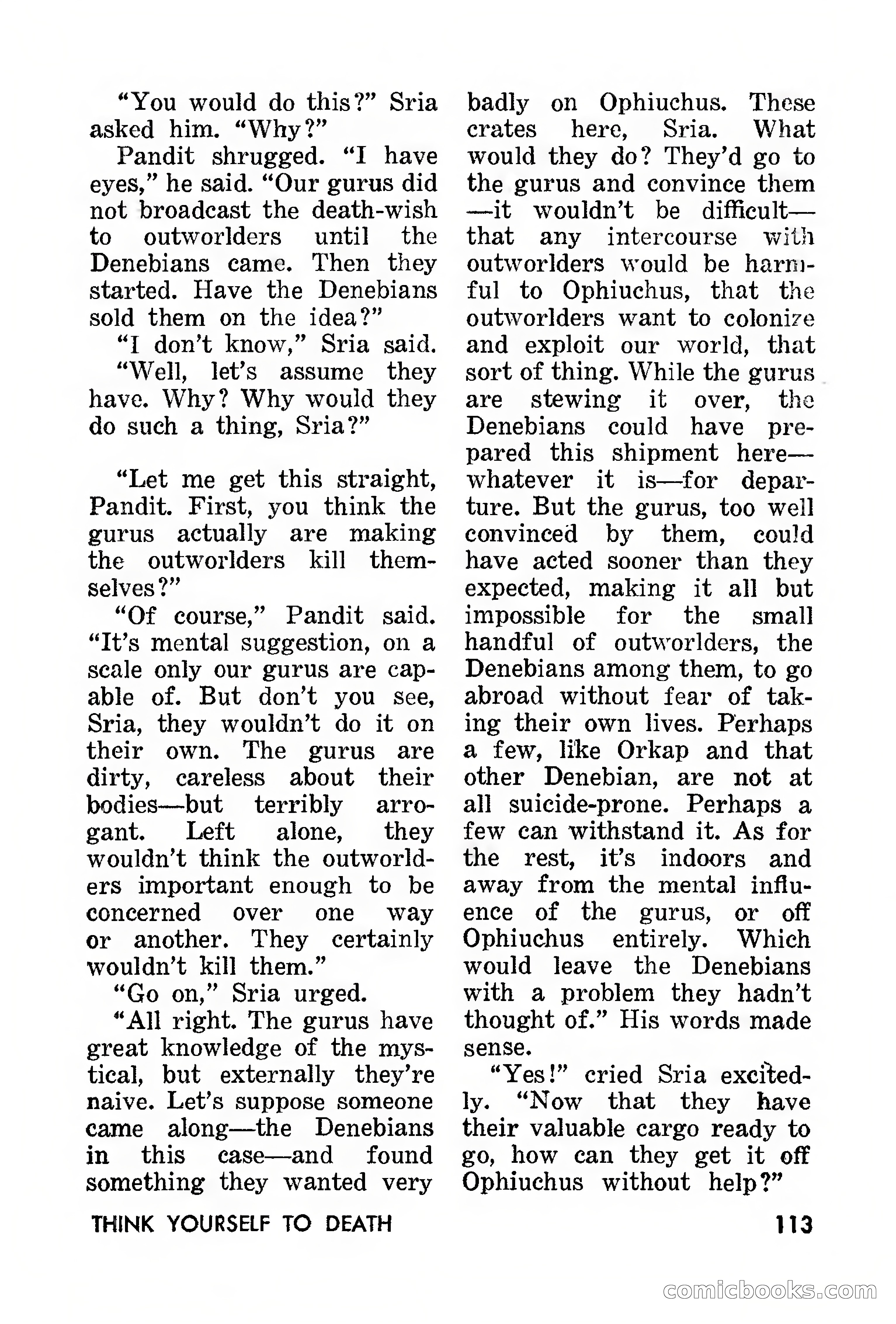 Amazing Stories, March 1957 — page 113 of 132