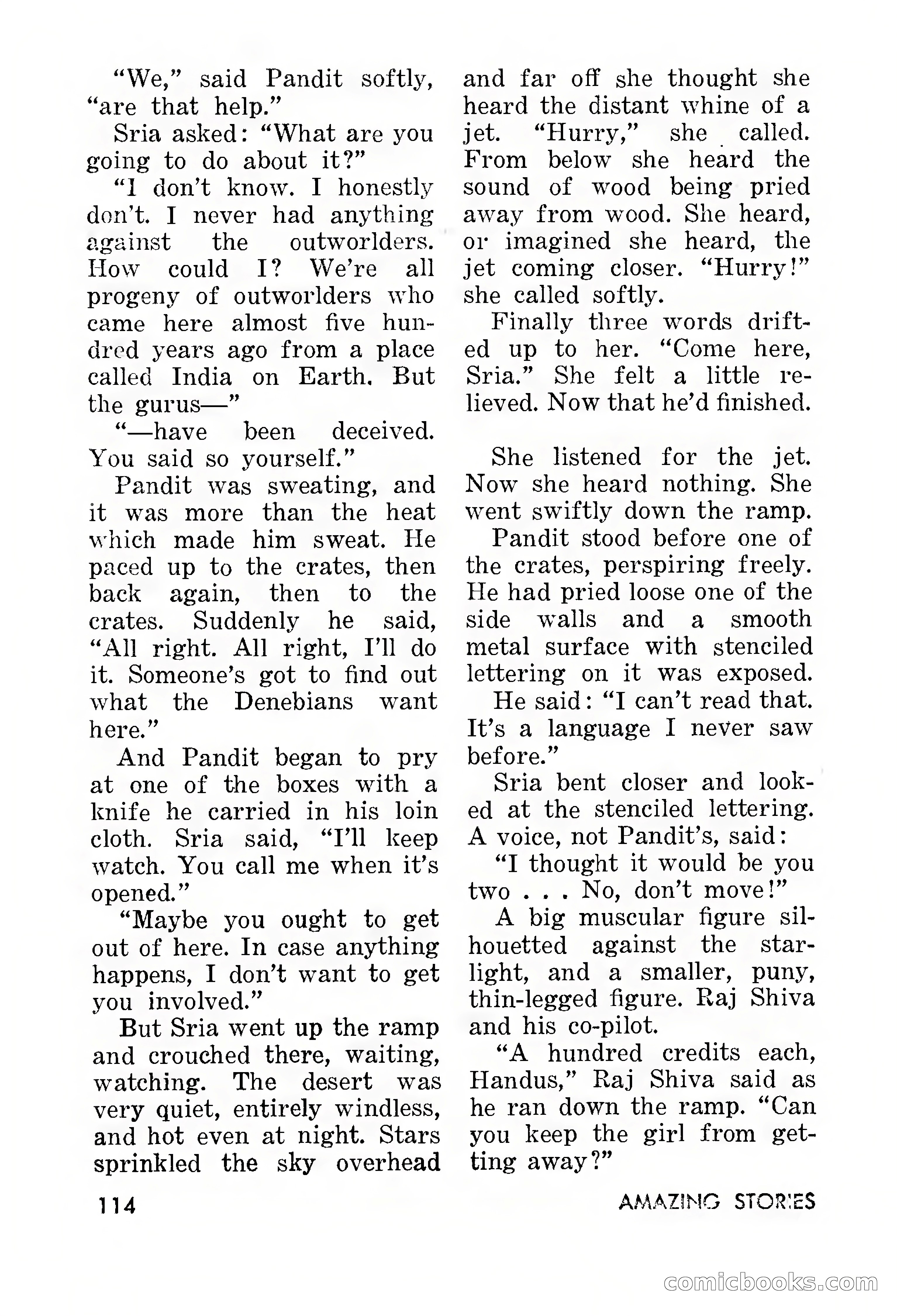 Amazing Stories, March 1957 — page 114 of 132