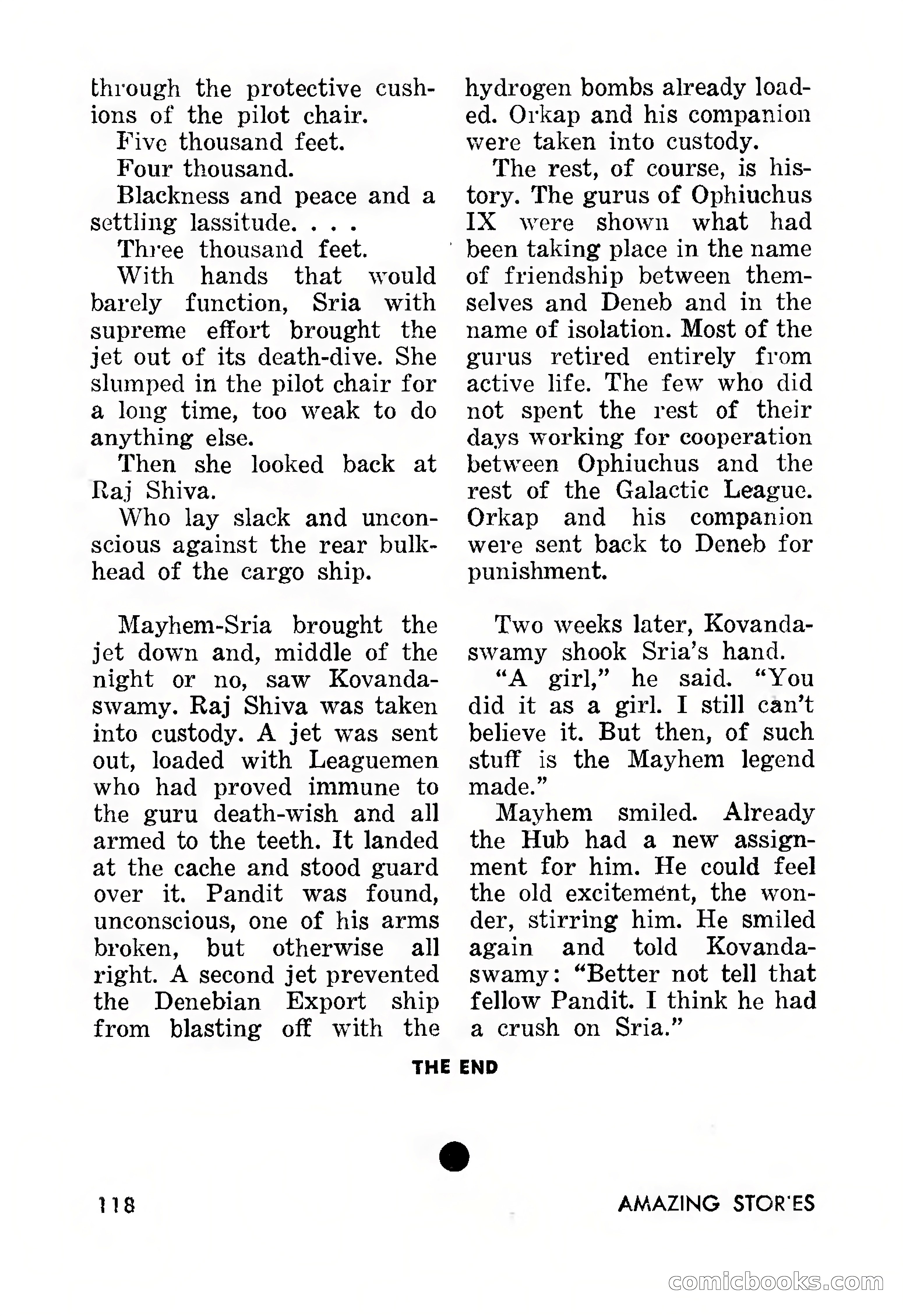 Amazing Stories, March 1957 — page 118 of 132