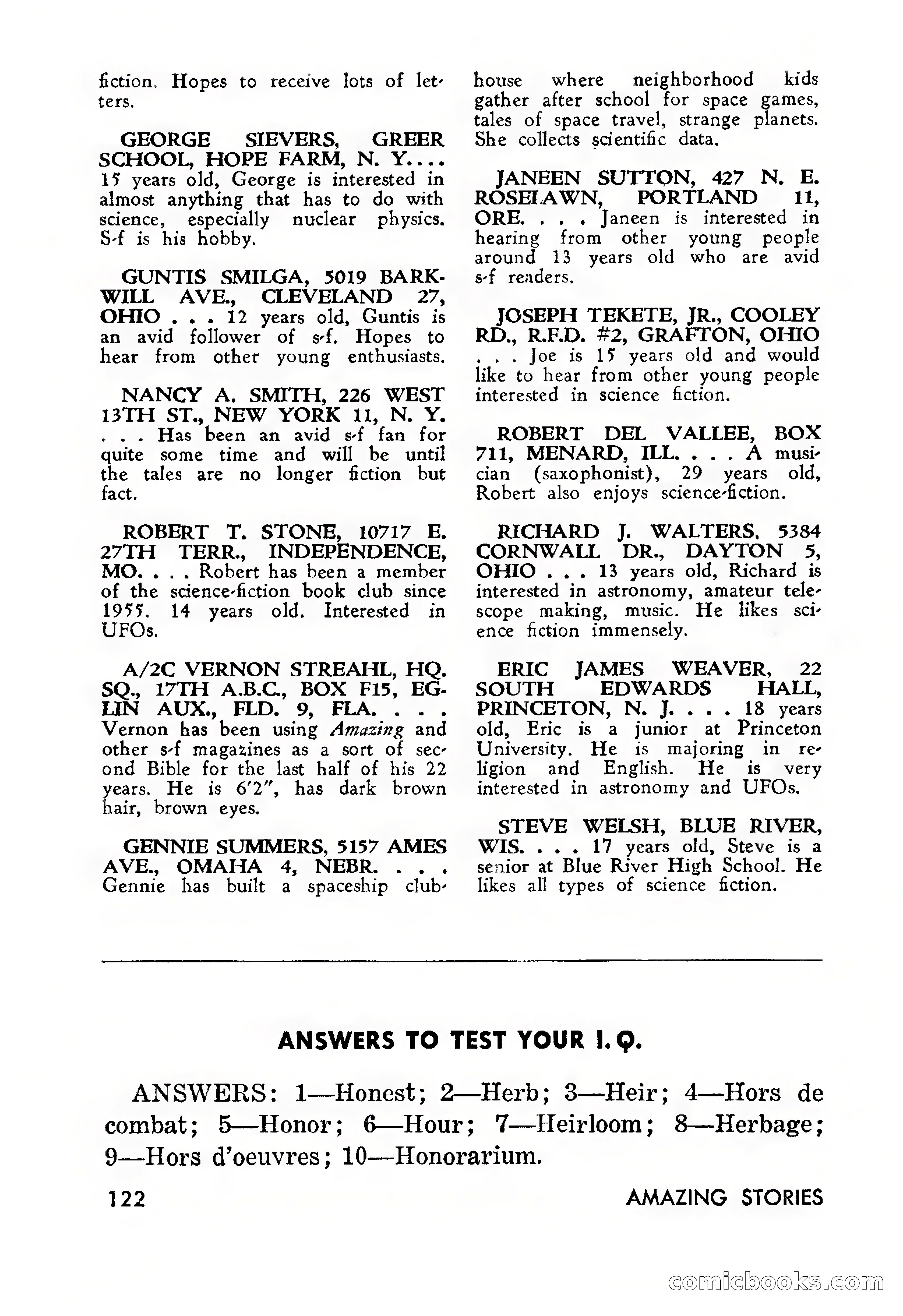 Amazing Stories, March 1957 — page 122 of 132