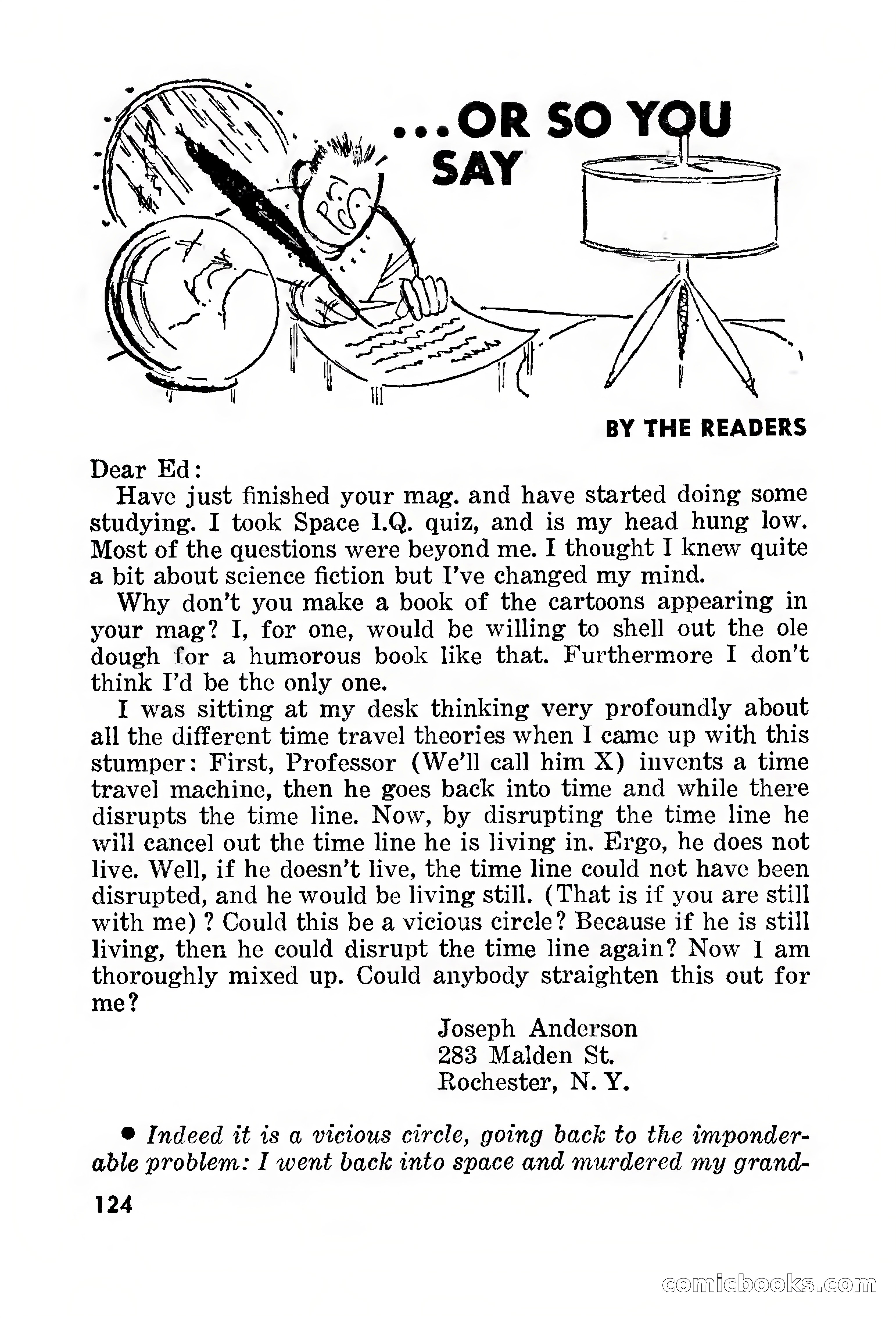 Amazing Stories, March 1957 — page 124 of 132