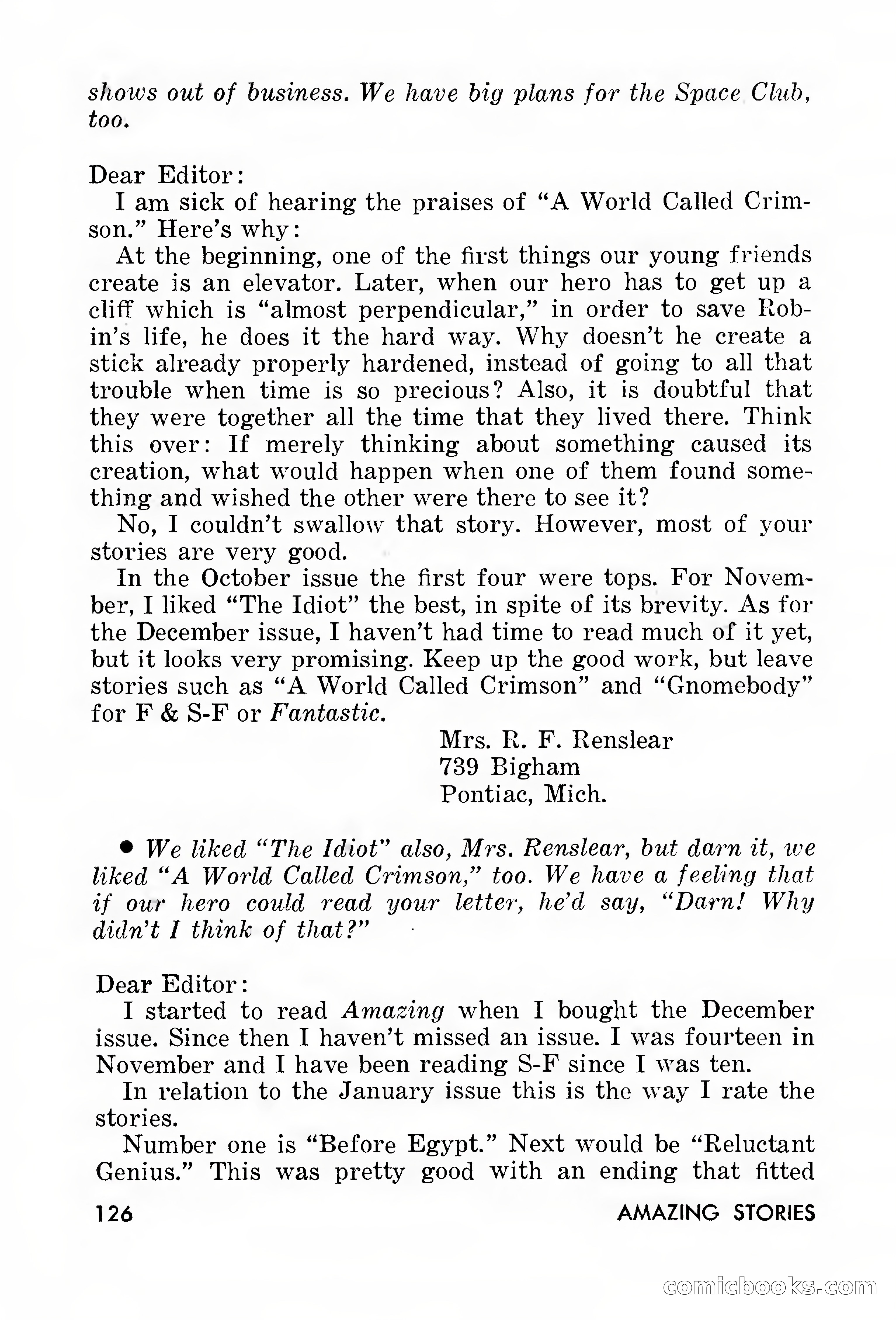Amazing Stories, March 1957 — page 126 of 132