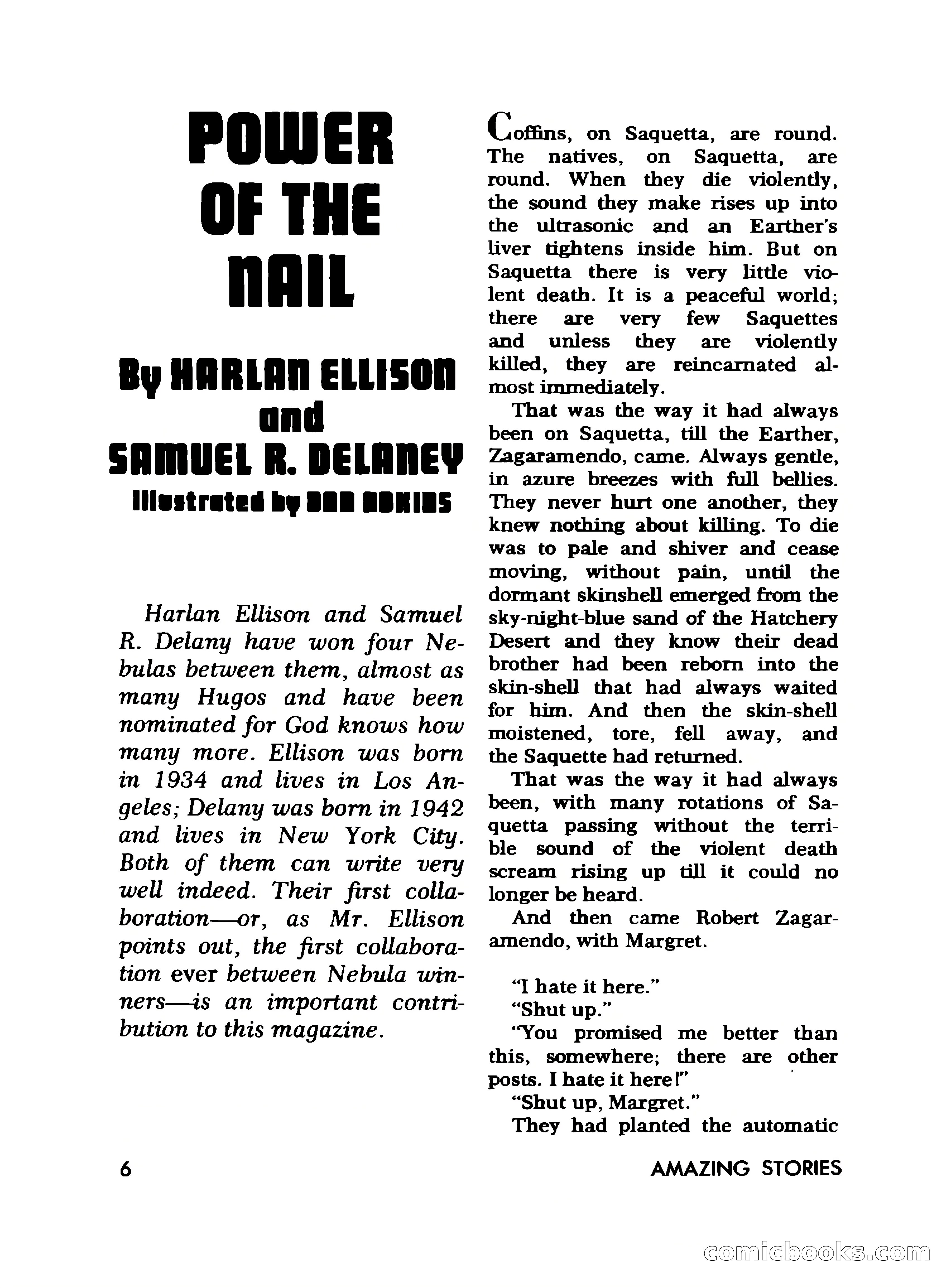 Amazing Stories, November 1968 — page 6 of 148
