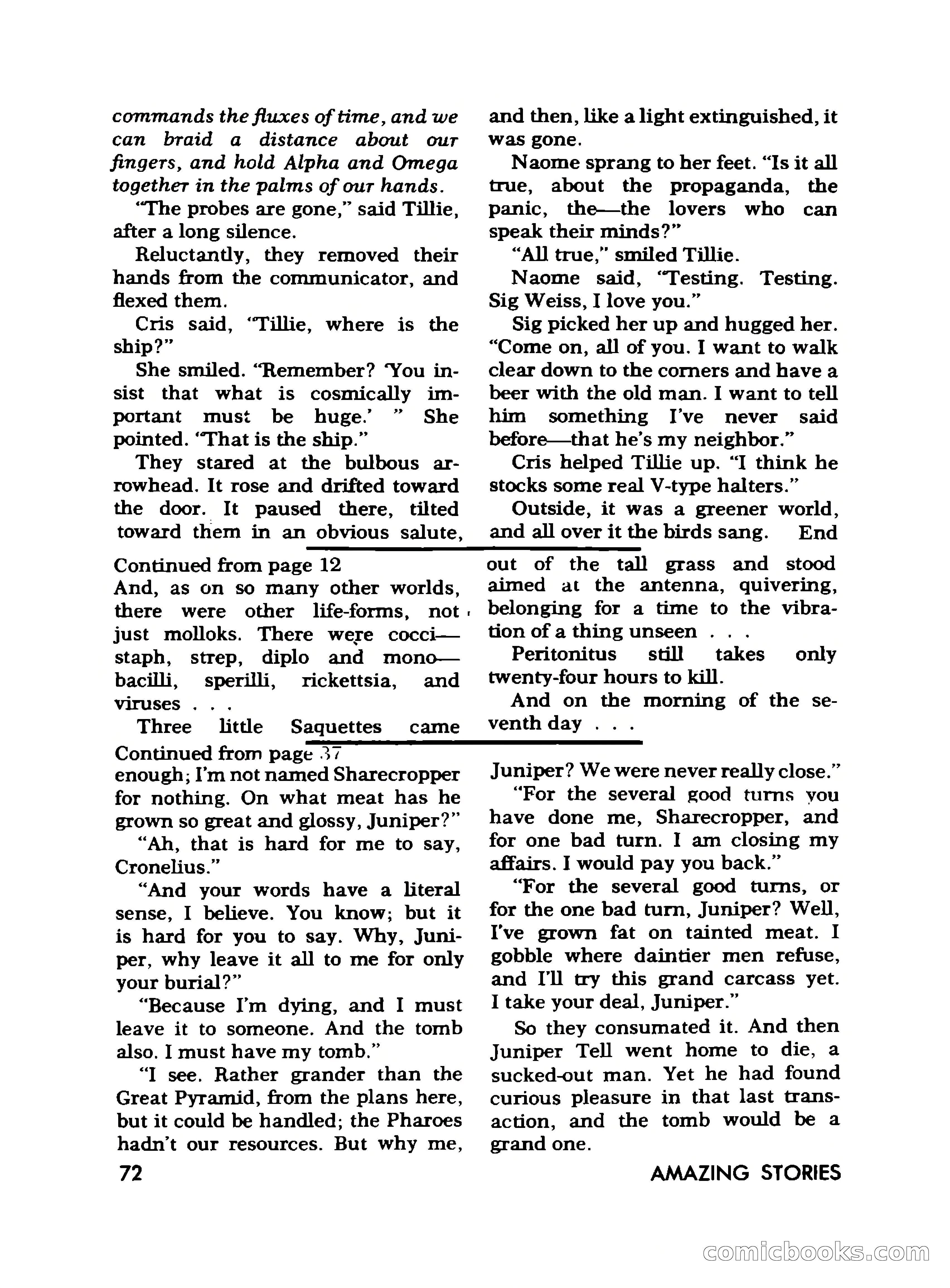 Amazing Stories, November 1968 — page 72 of 148