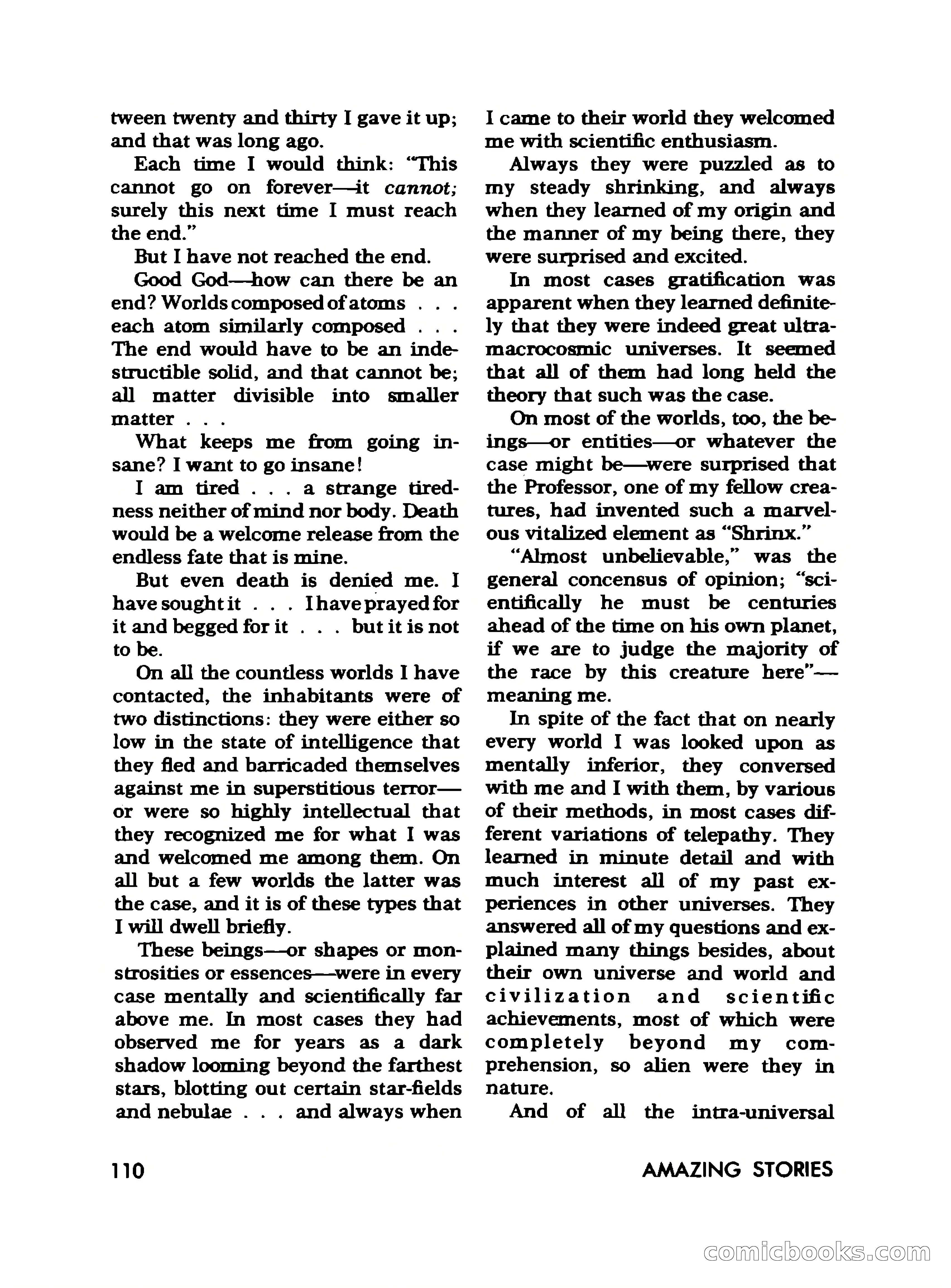 Amazing Stories, November 1968 — page 110 of 148