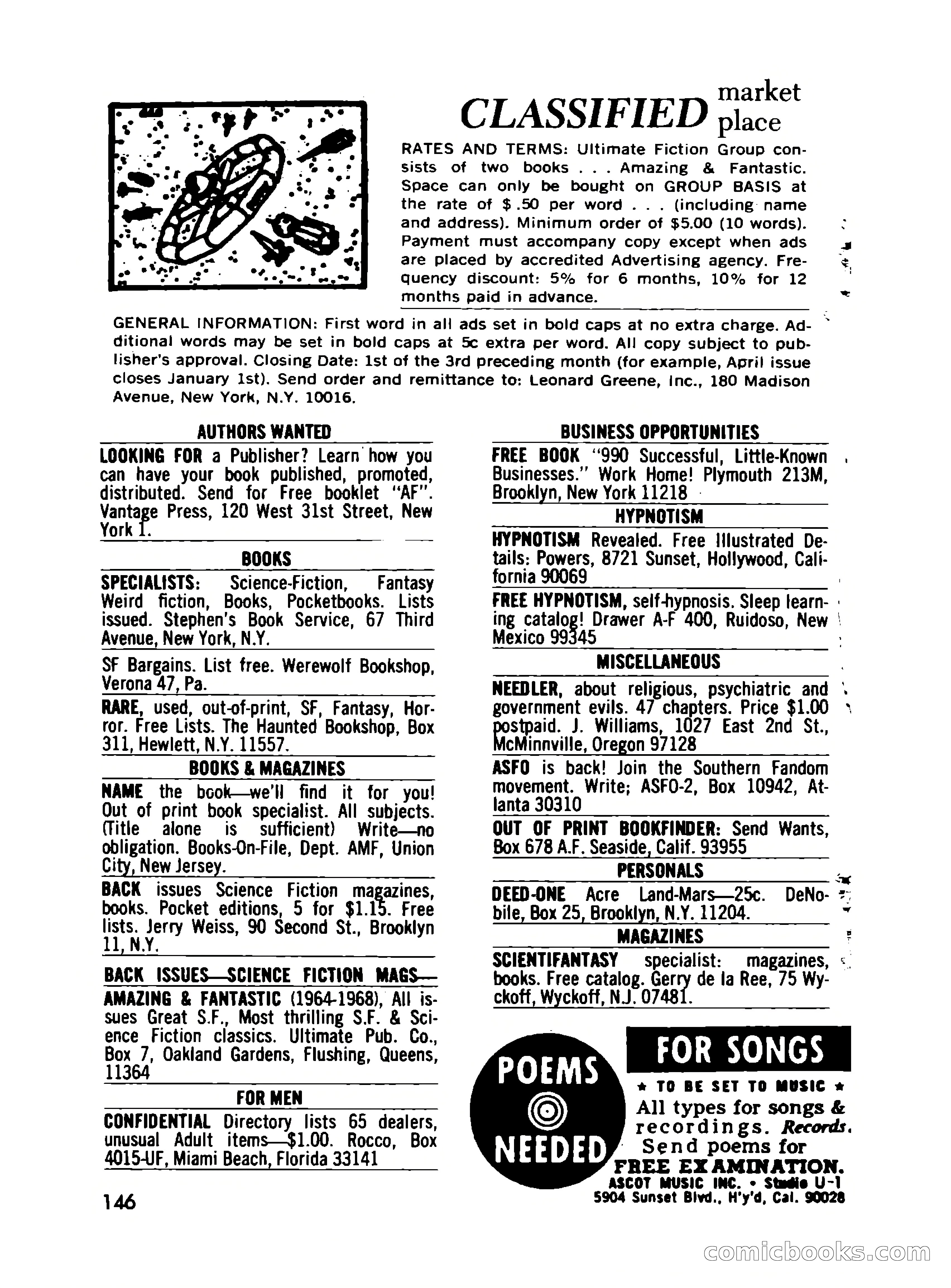 Amazing Stories, November 1968 — page 146 of 148