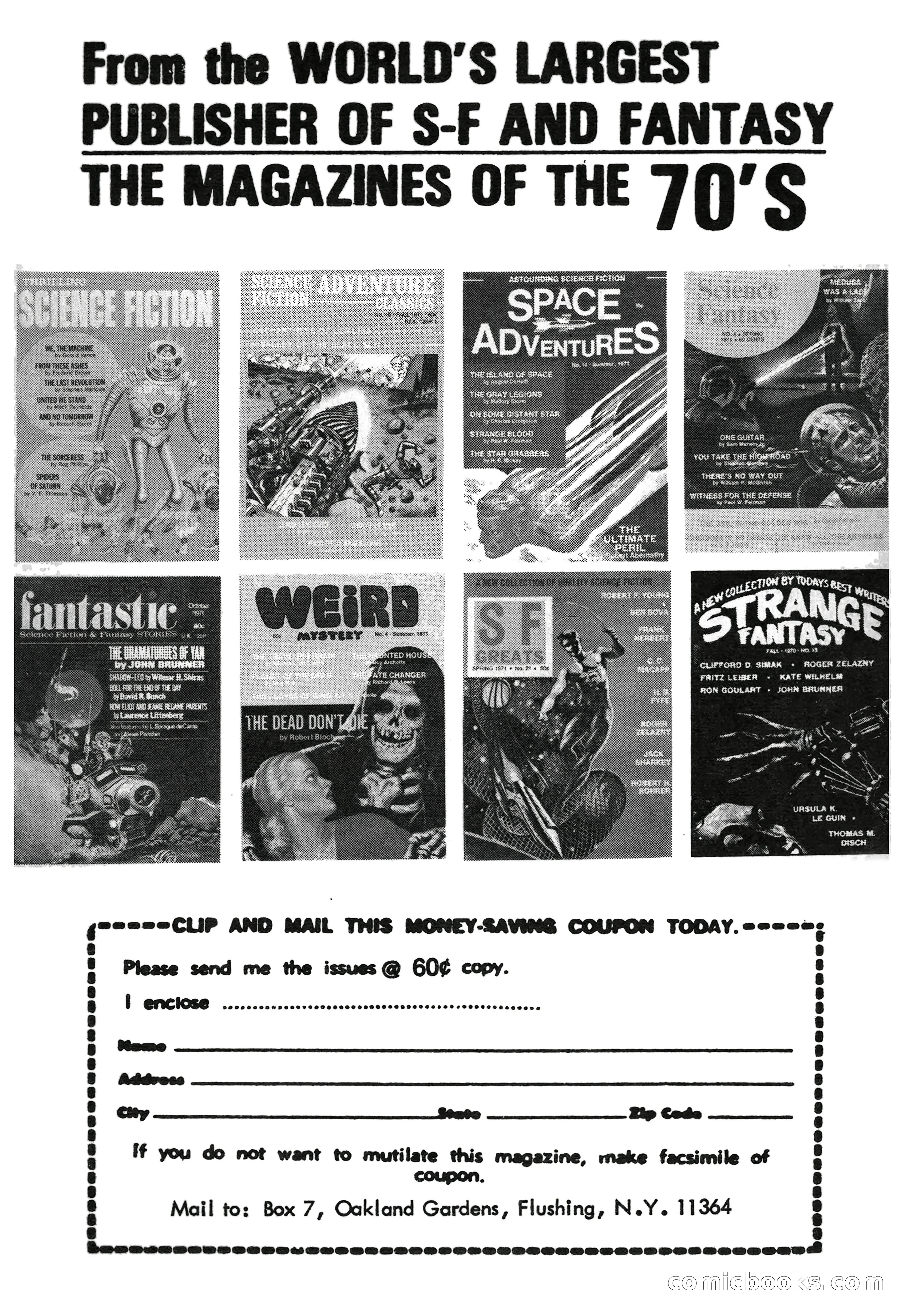 Amazing Stories, November 1971 — page 2 of 132