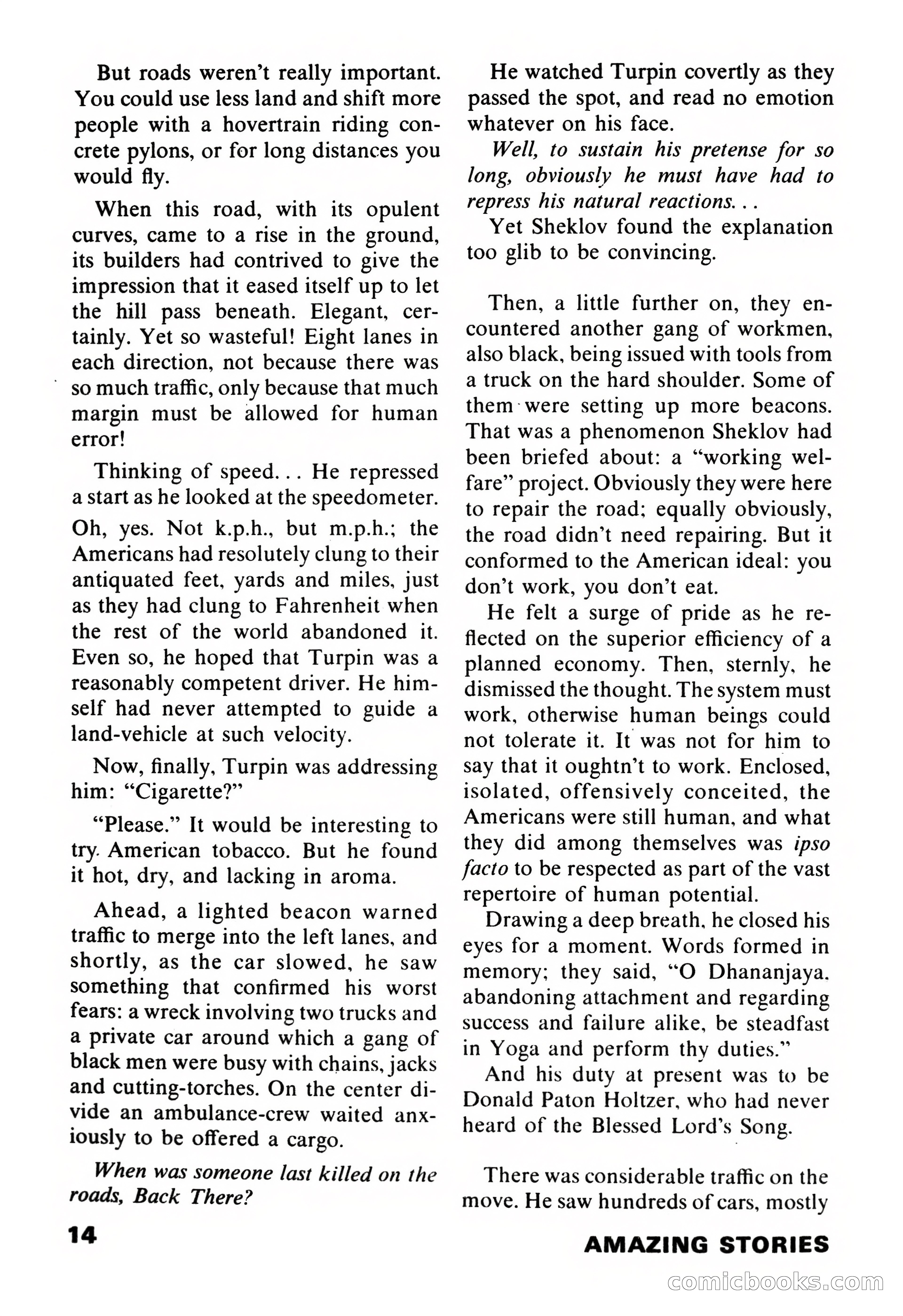 Amazing Stories, November 1971 — page 14 of 132
