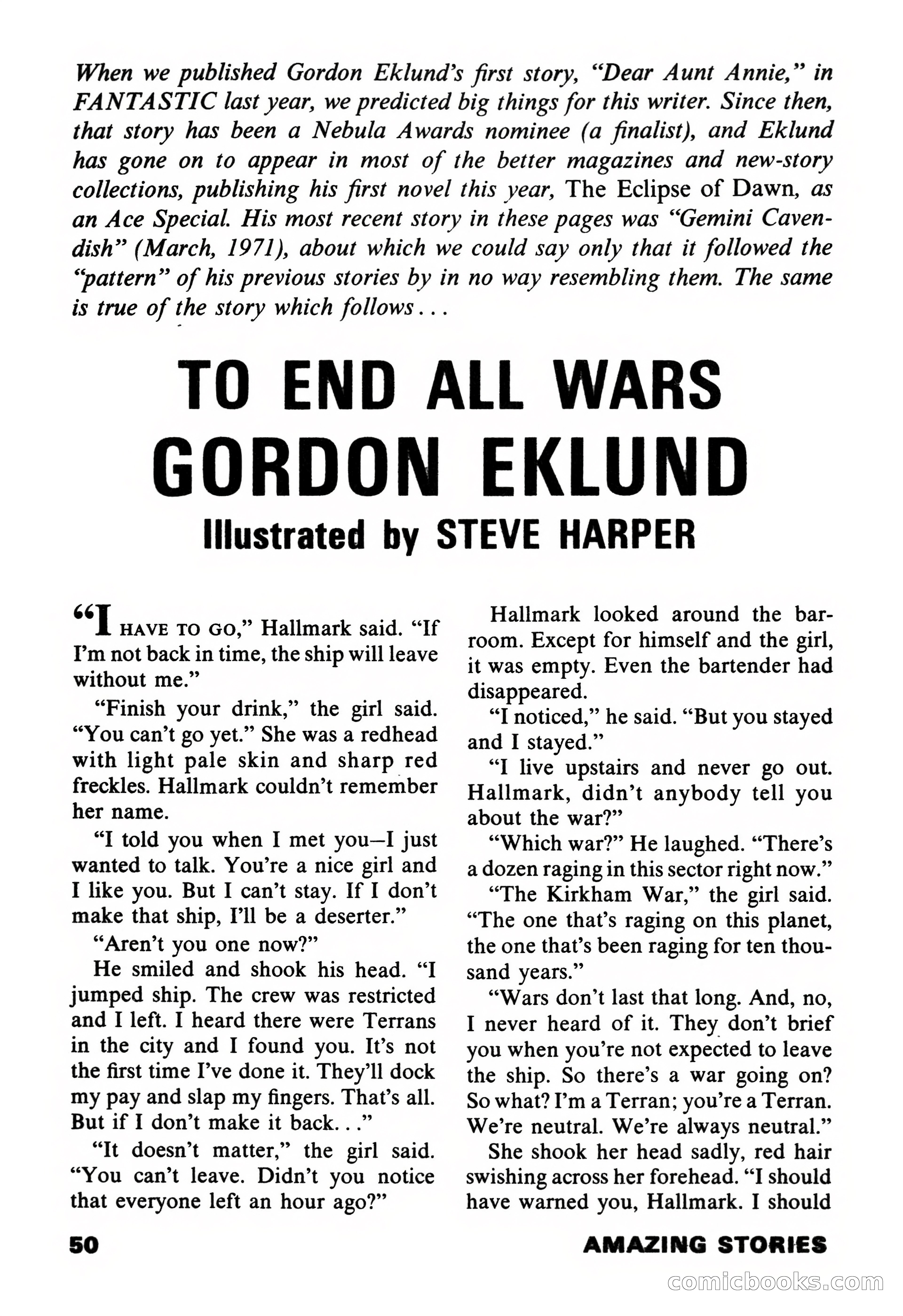 Amazing Stories, November 1971 — page 50 of 132
