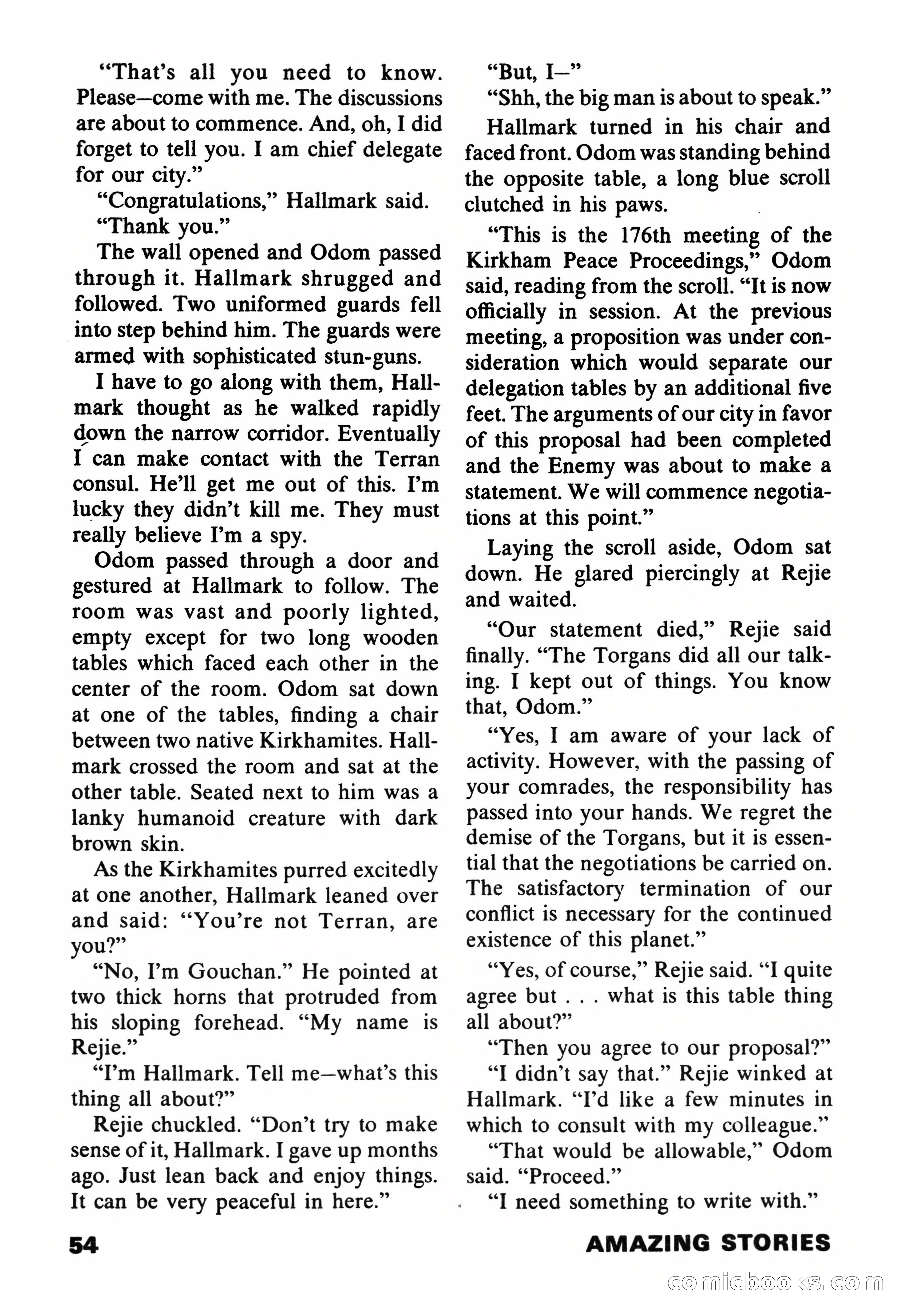 Amazing Stories, November 1971 — page 54 of 132