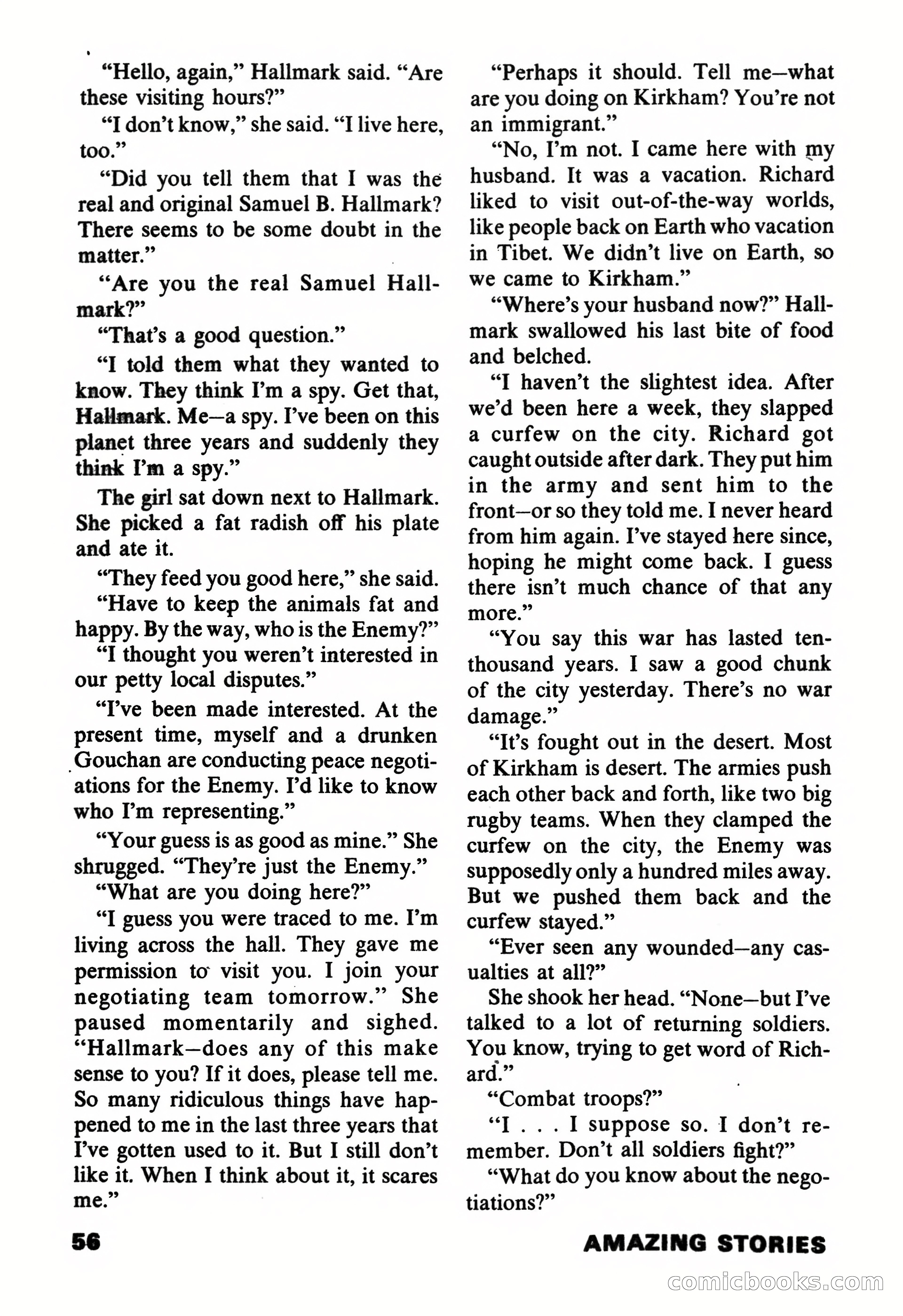 Amazing Stories, November 1971 — page 56 of 132