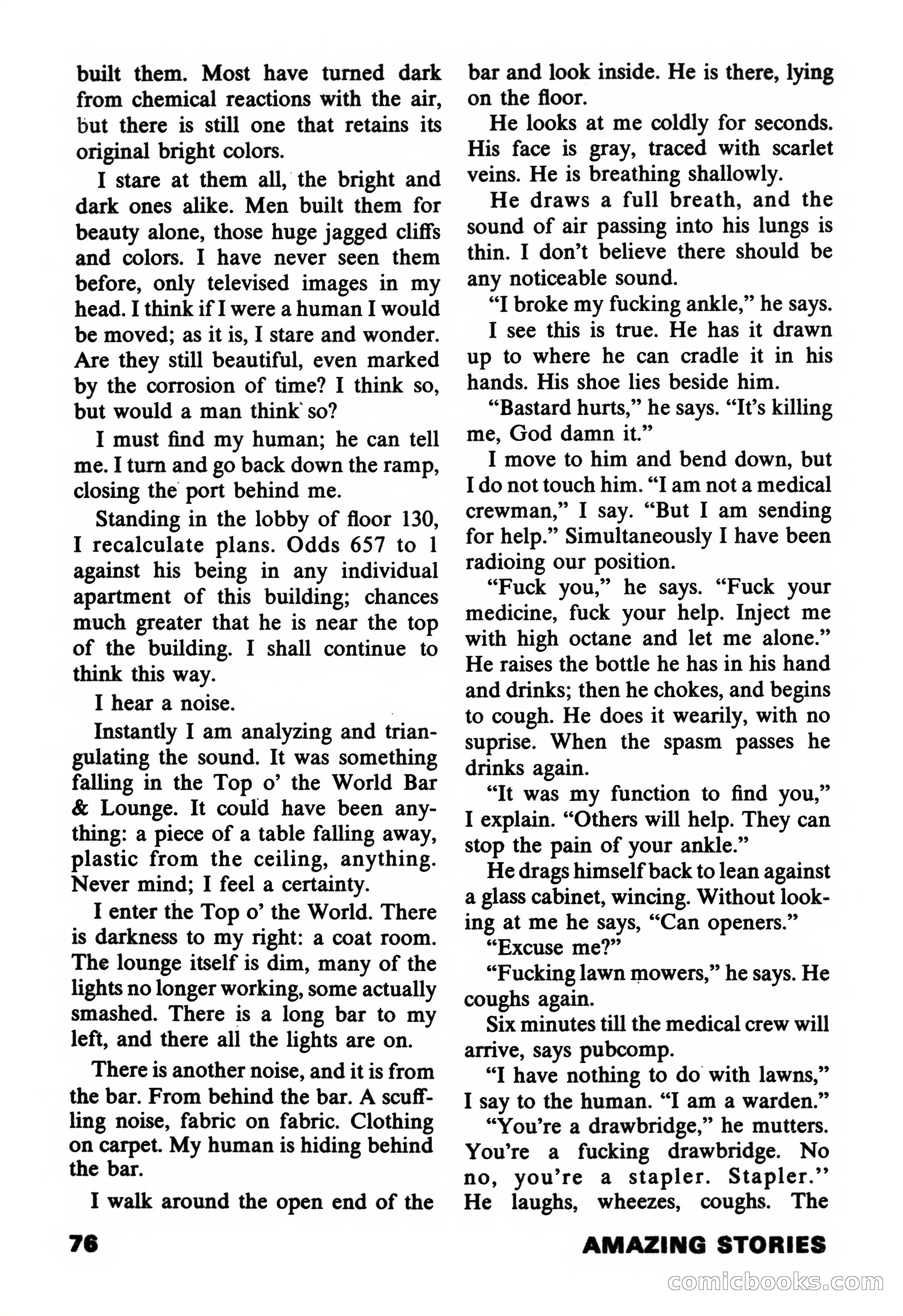 Amazing Stories, November 1971 — page 76 of 132