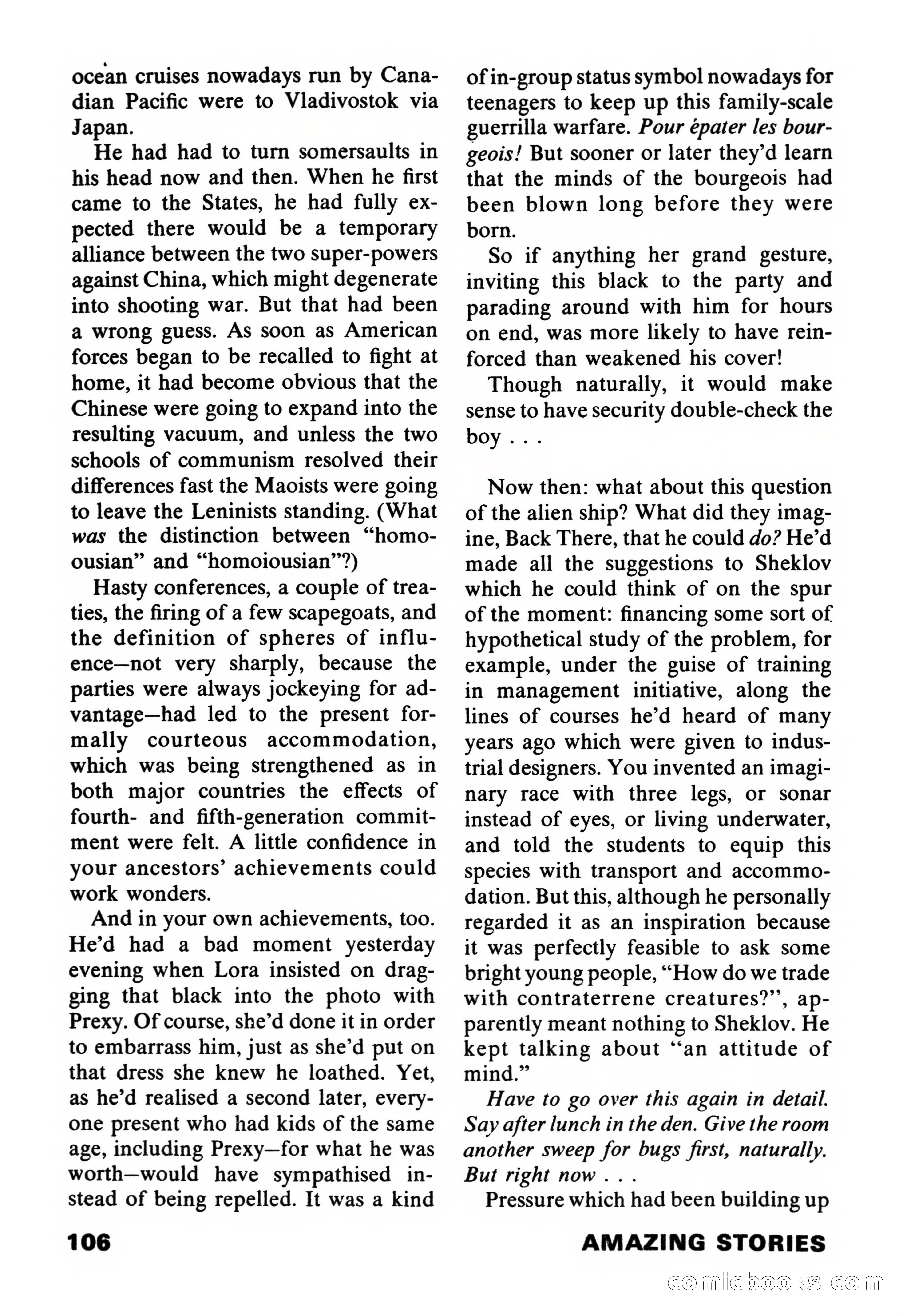 Amazing Stories, November 1971 — page 106 of 132