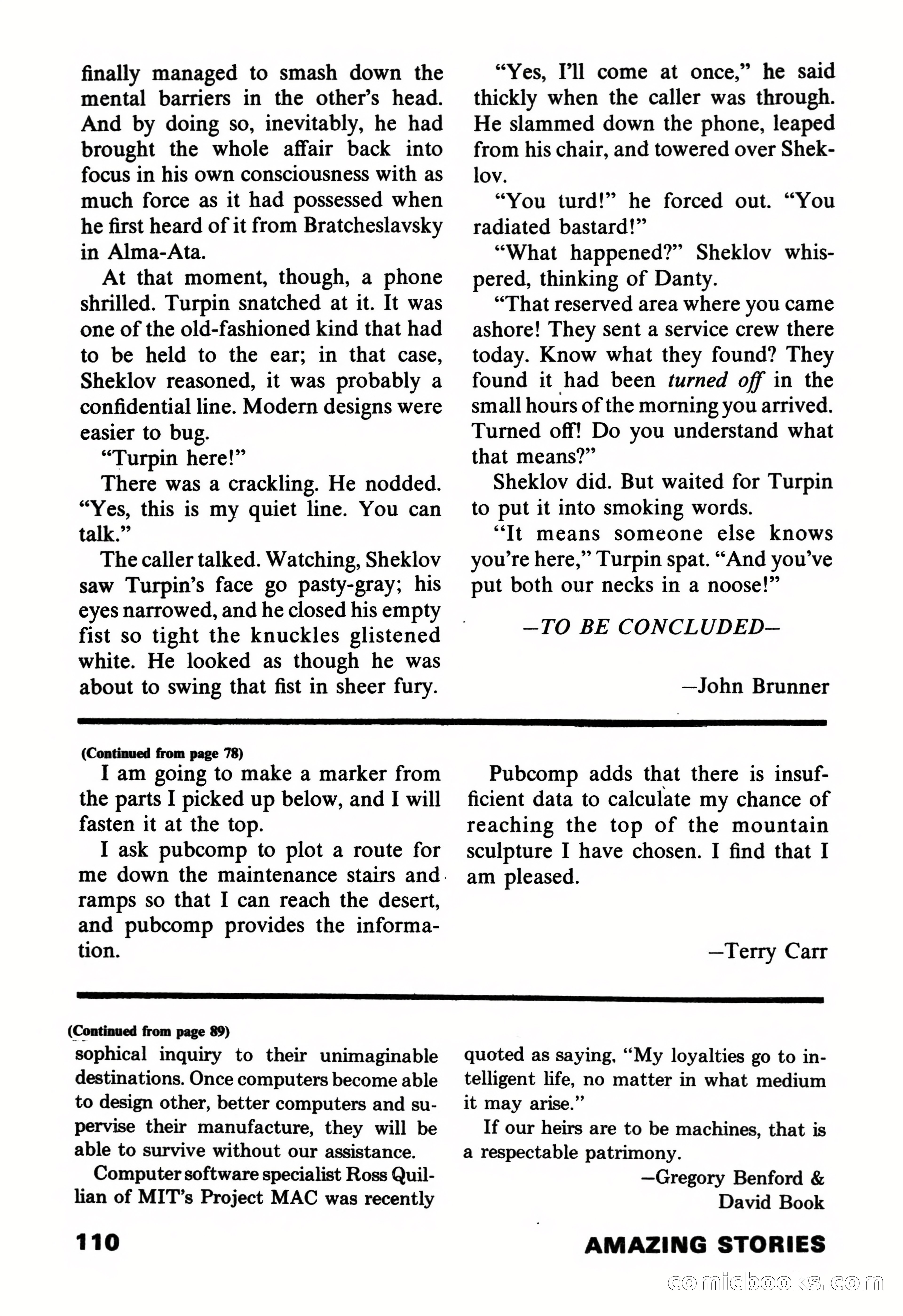 Amazing Stories, November 1971 — page 110 of 132