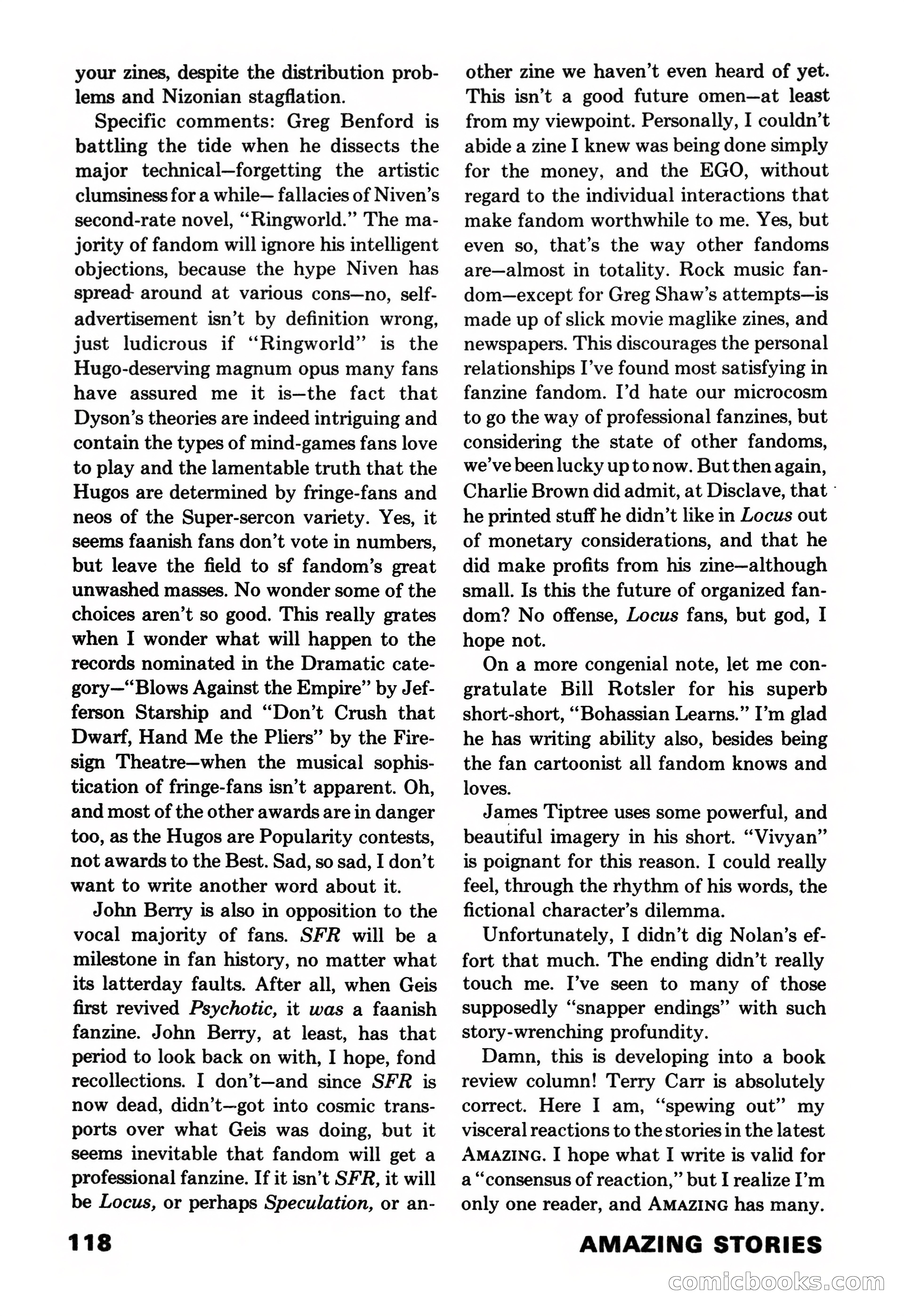 Amazing Stories, November 1971 — page 118 of 132