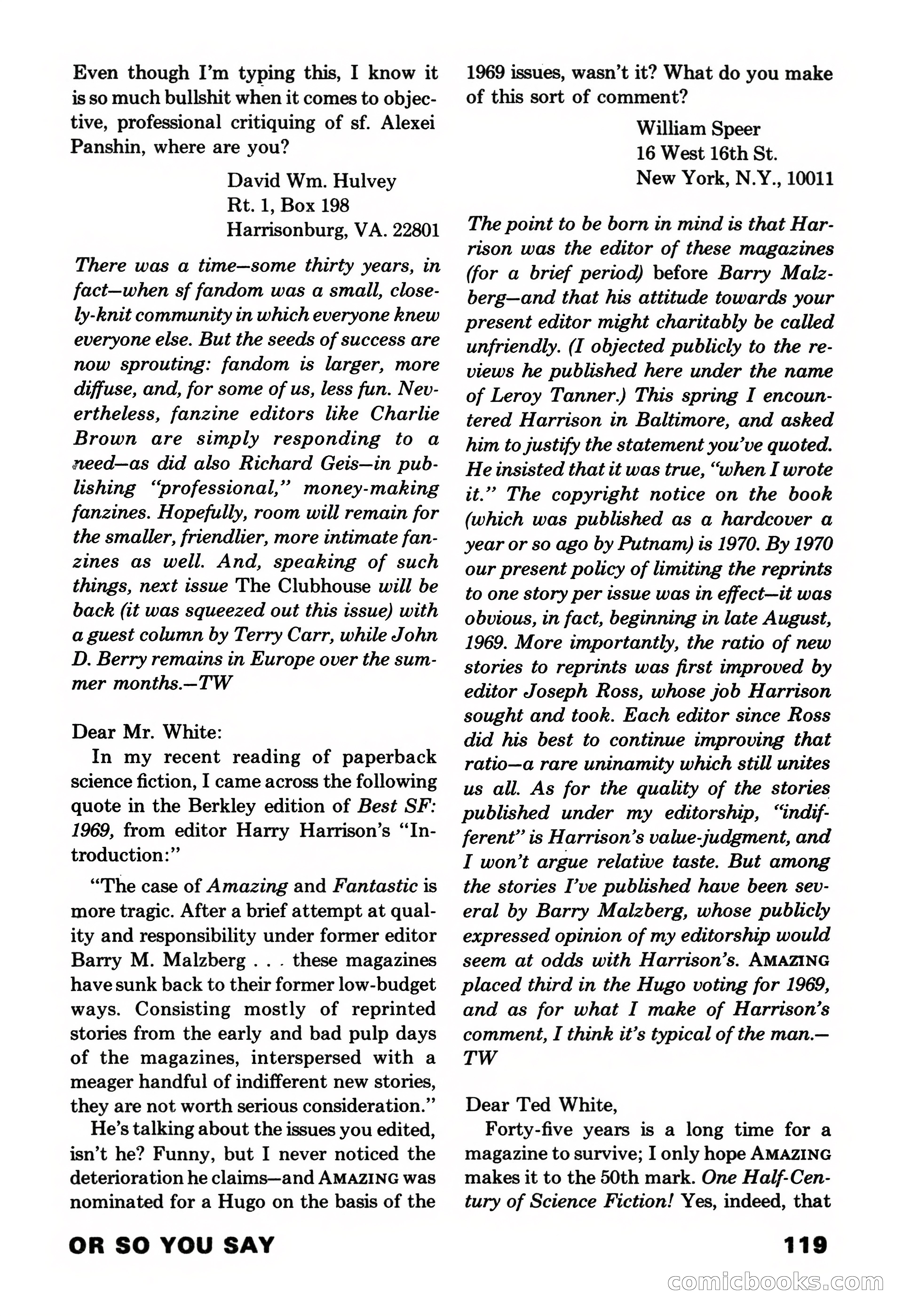 Amazing Stories, November 1971 — page 119 of 132