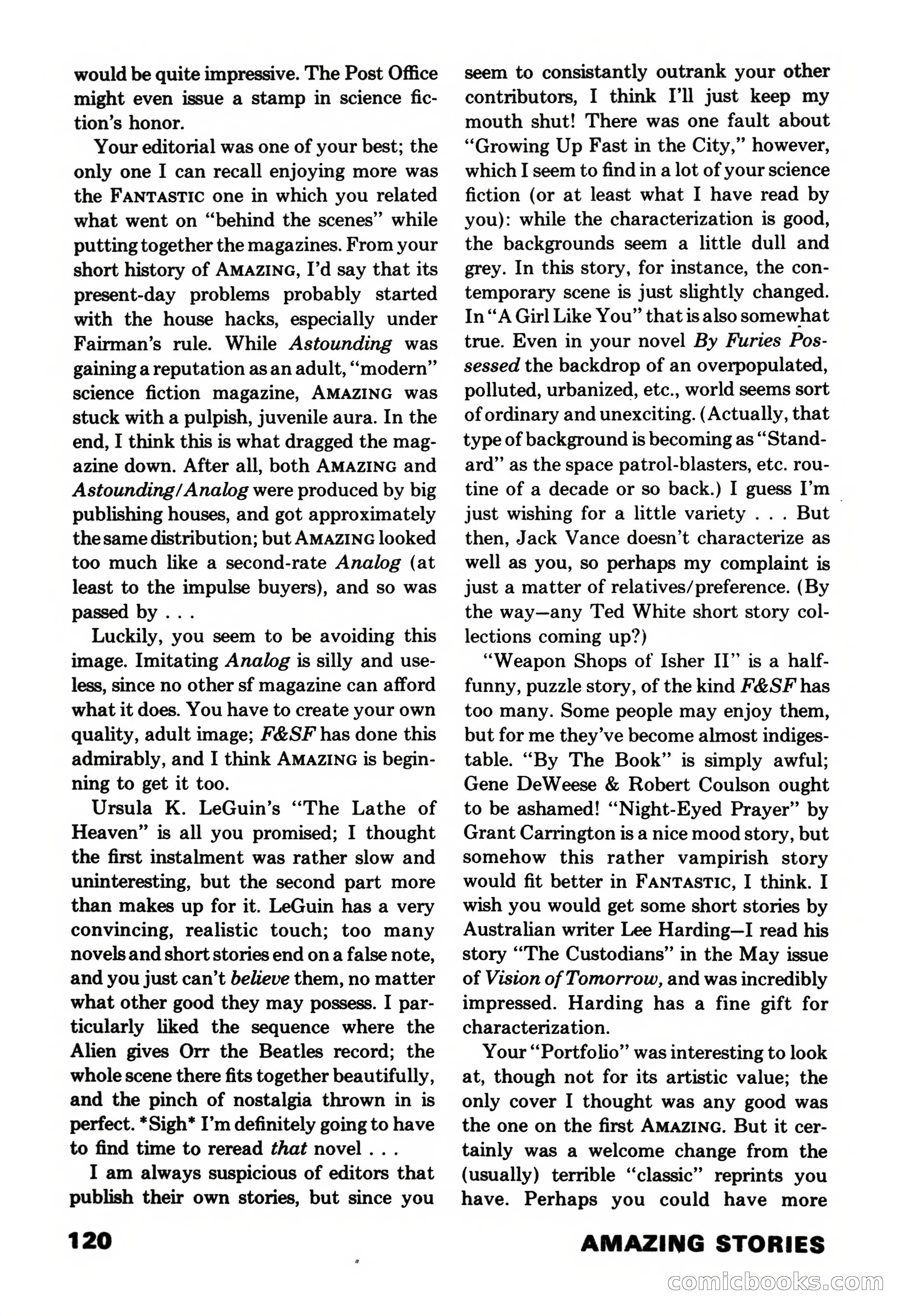 Amazing Stories, November 1971 — page 120 of 132