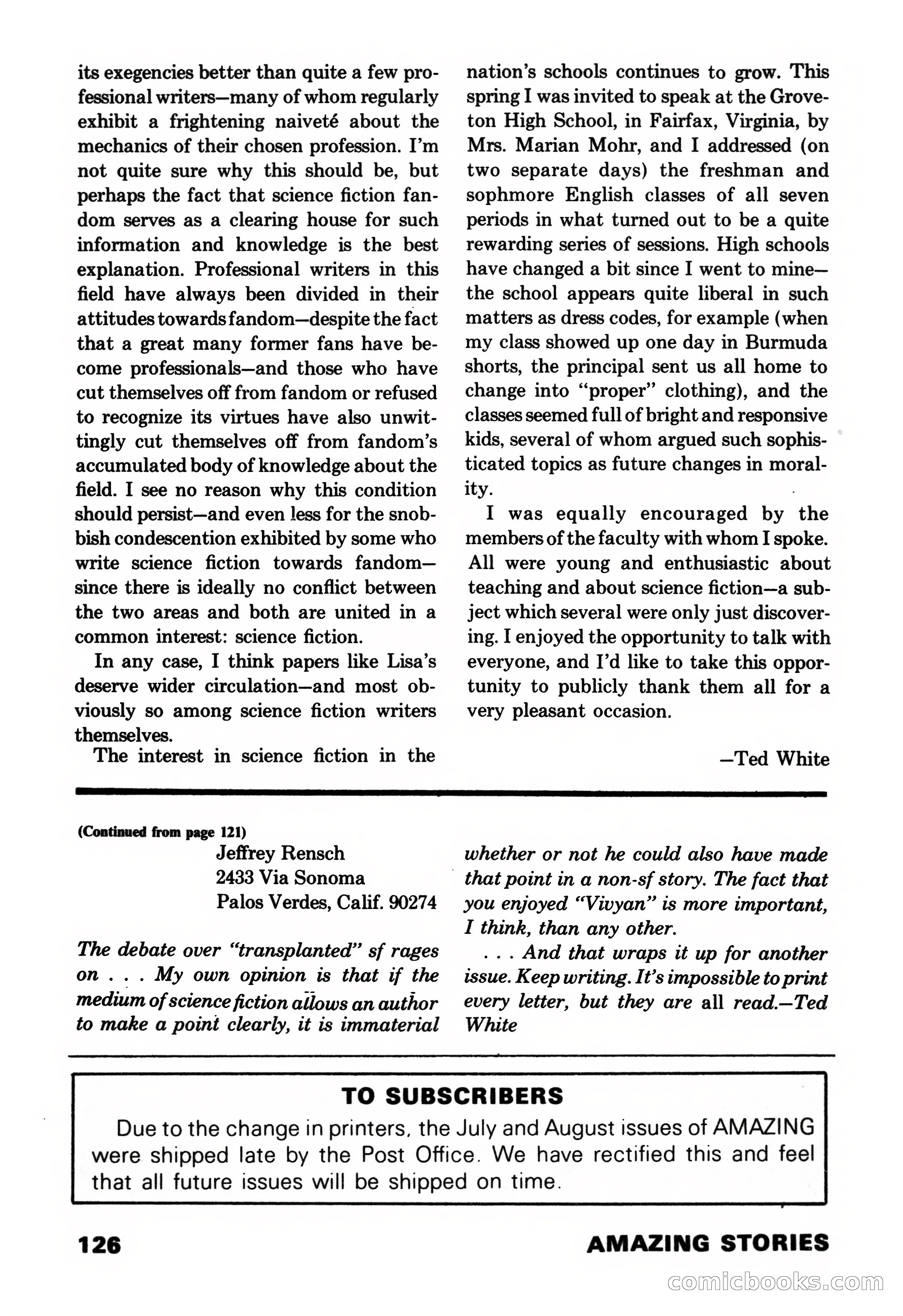 Amazing Stories, November 1971 — page 126 of 132