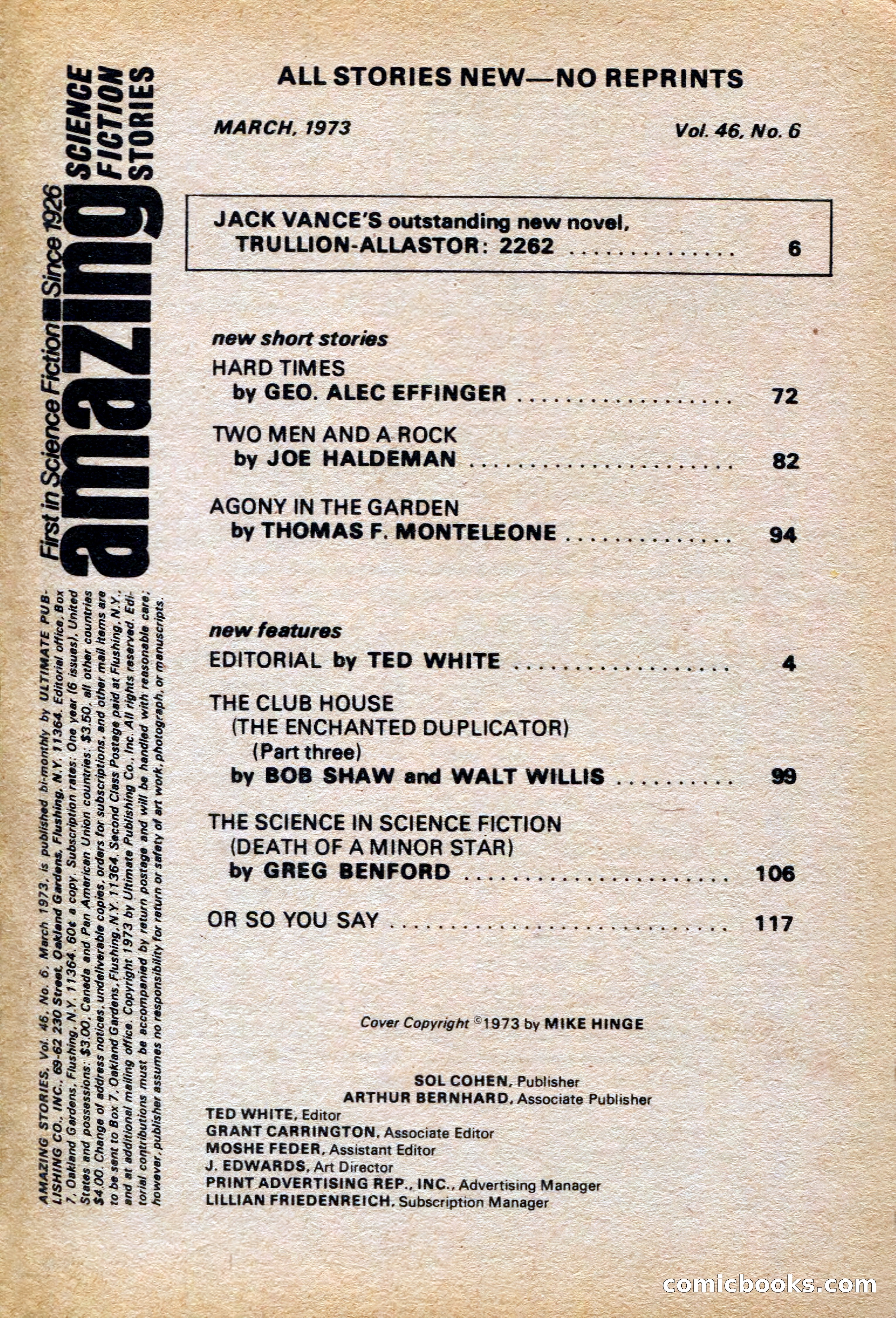 Amazing Stories, March 1973 — page 3 of 132
