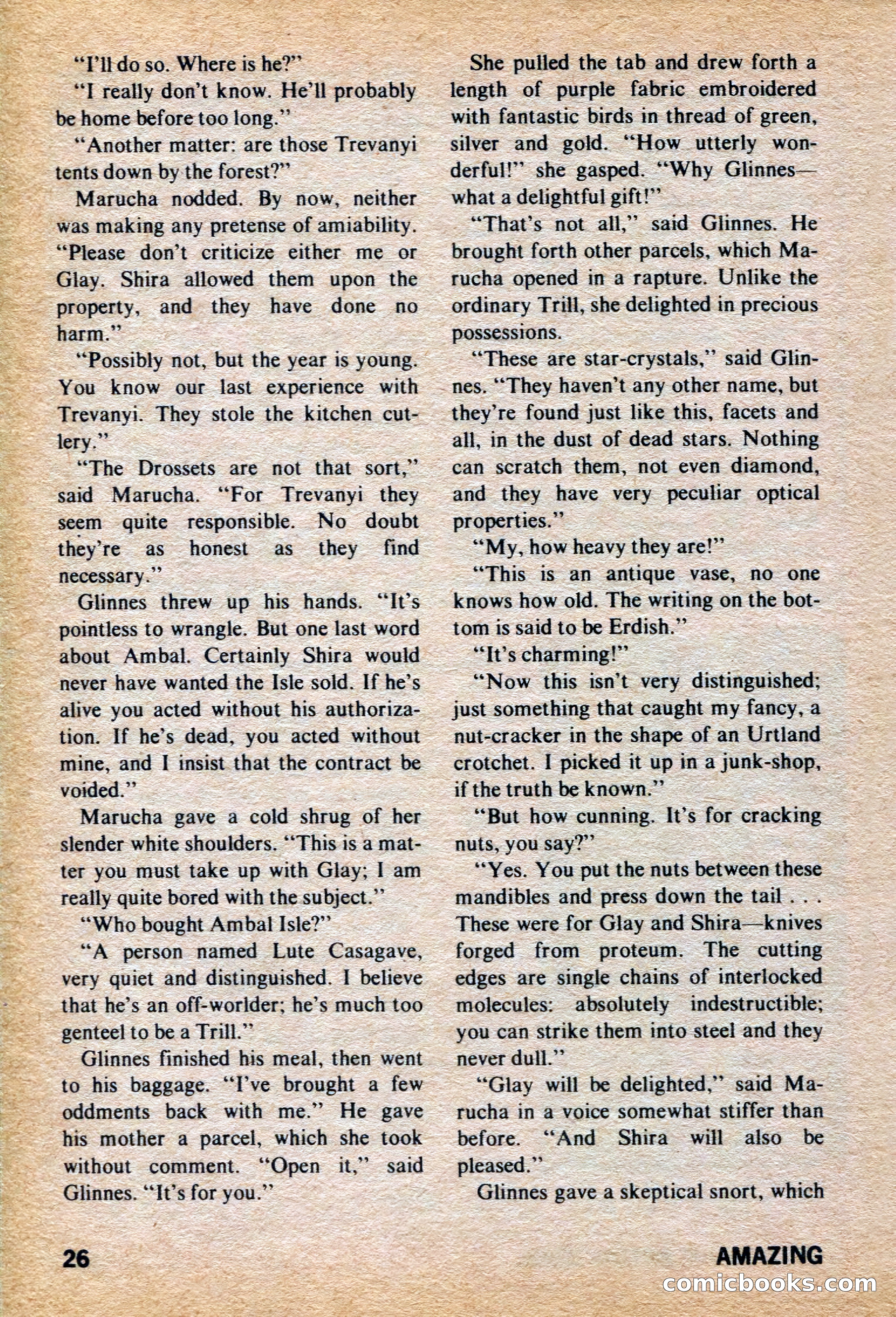 Amazing Stories, March 1973 — page 26 of 132