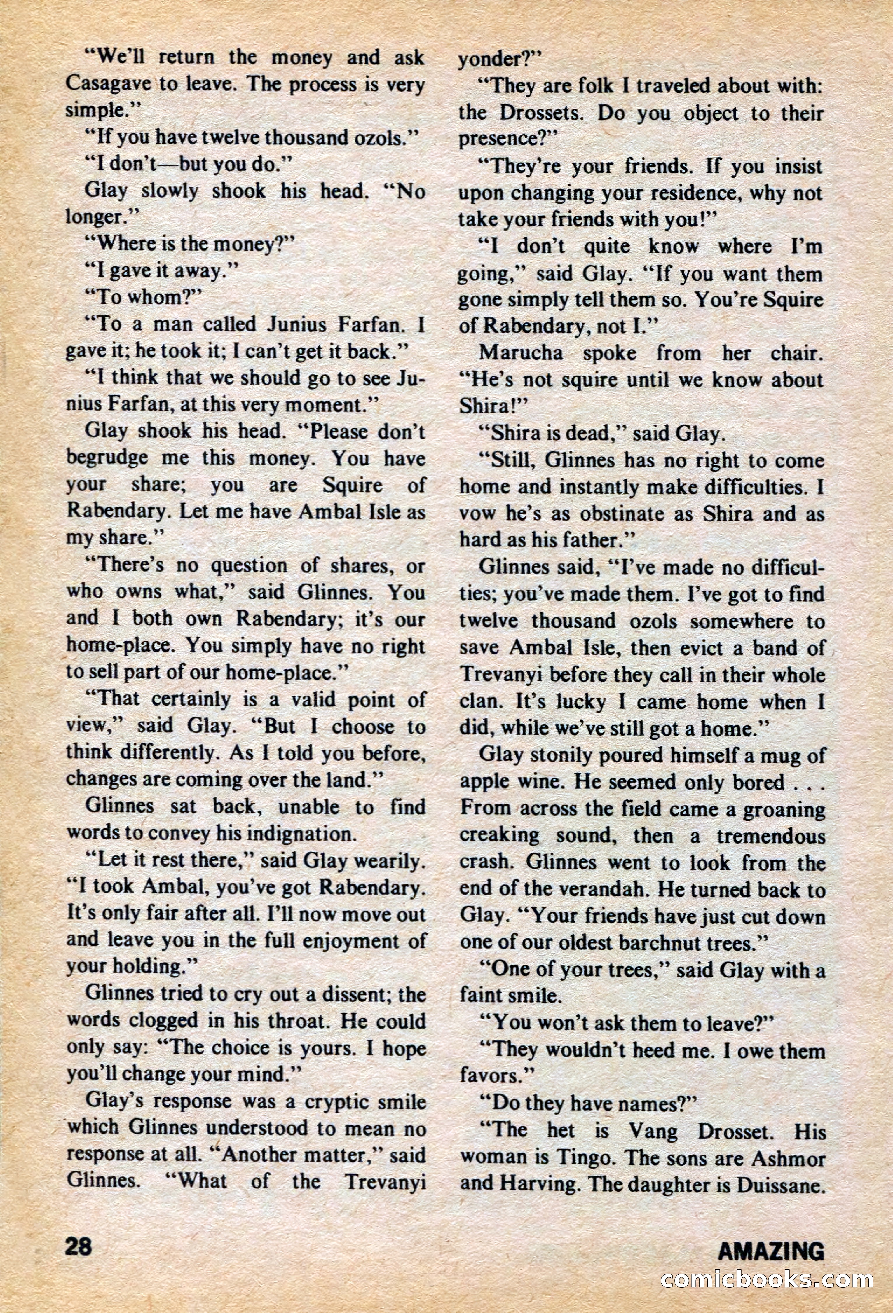 Amazing Stories, March 1973 — page 28 of 132