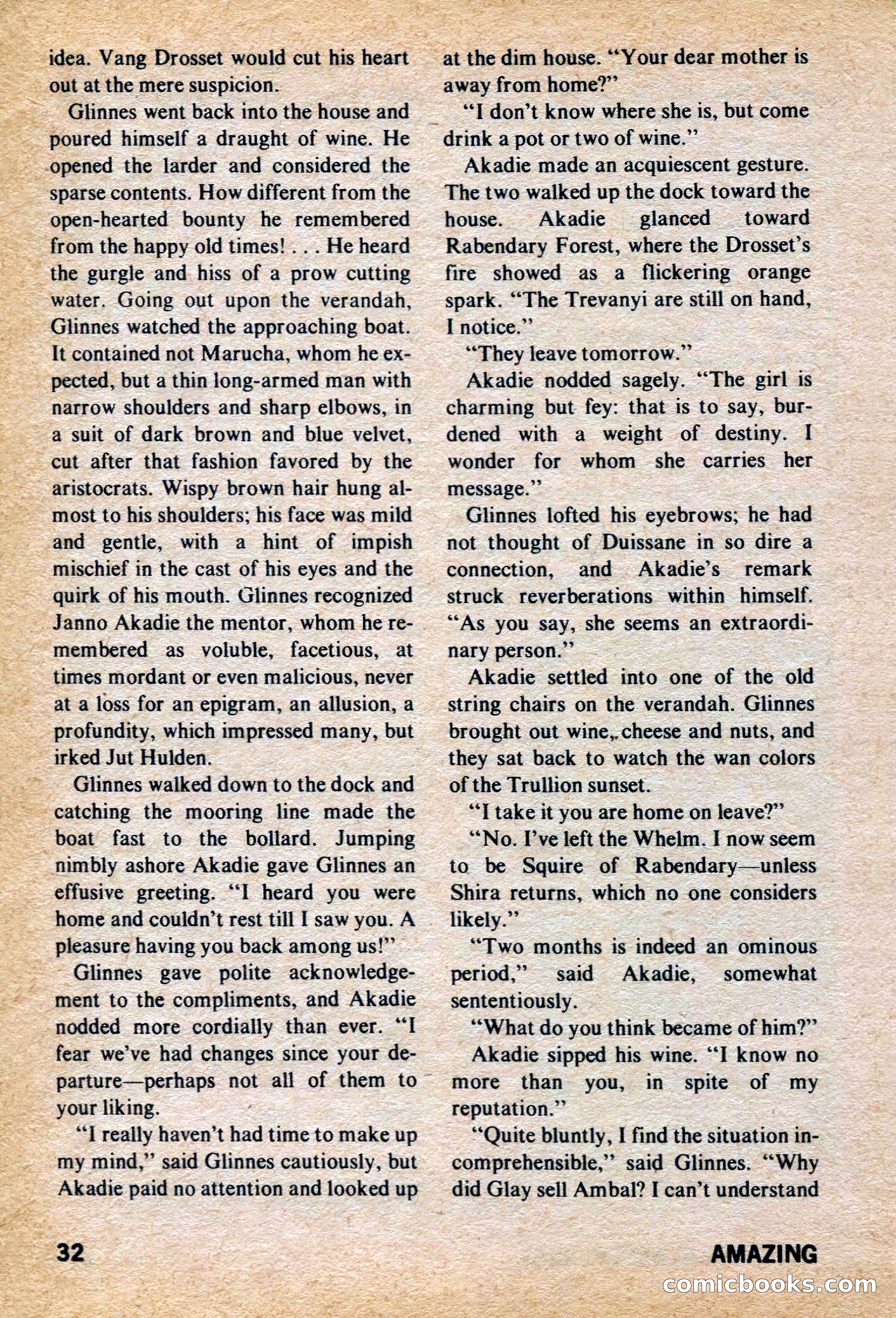 Amazing Stories, March 1973 — page 32 of 132