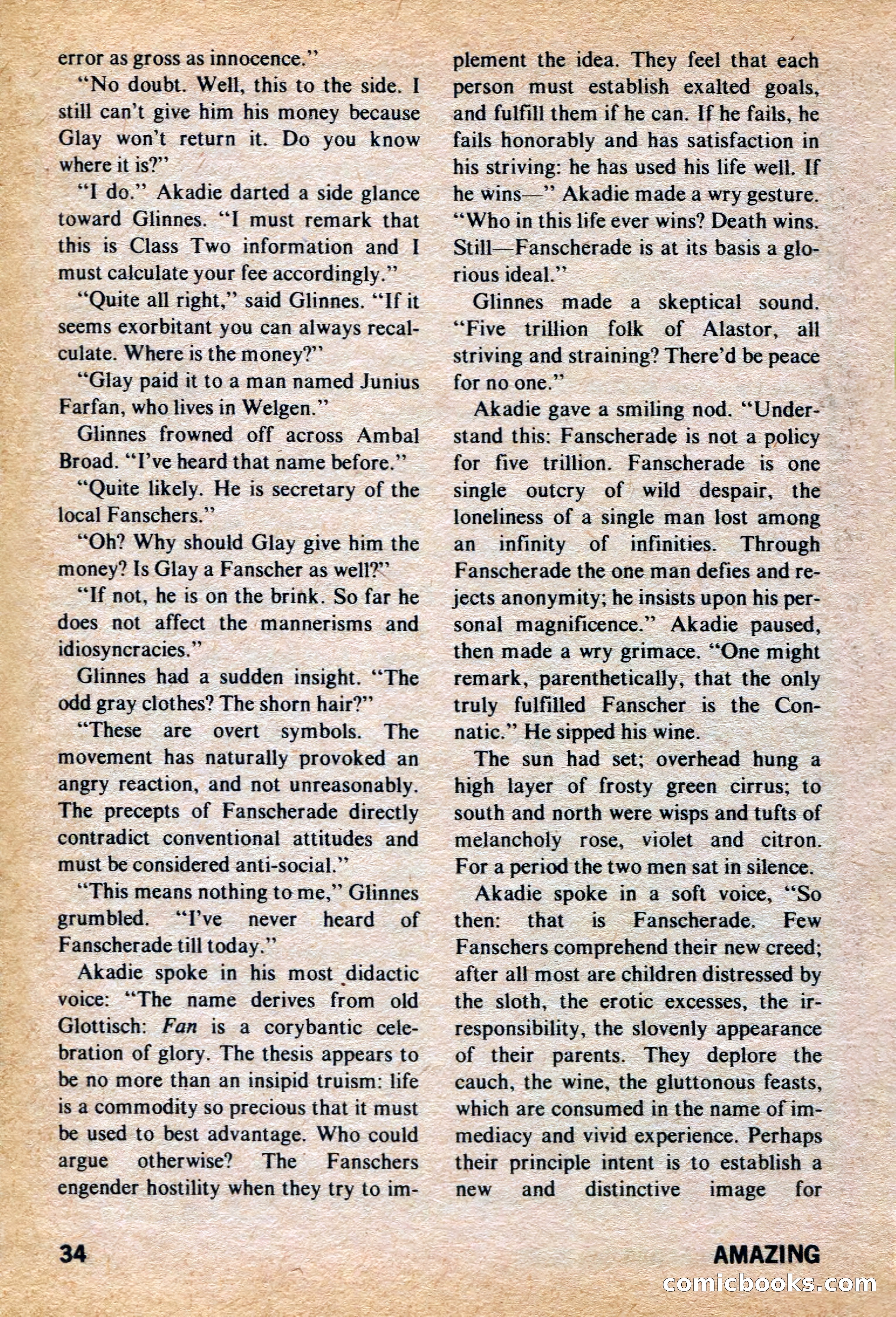 Amazing Stories, March 1973 — page 34 of 132