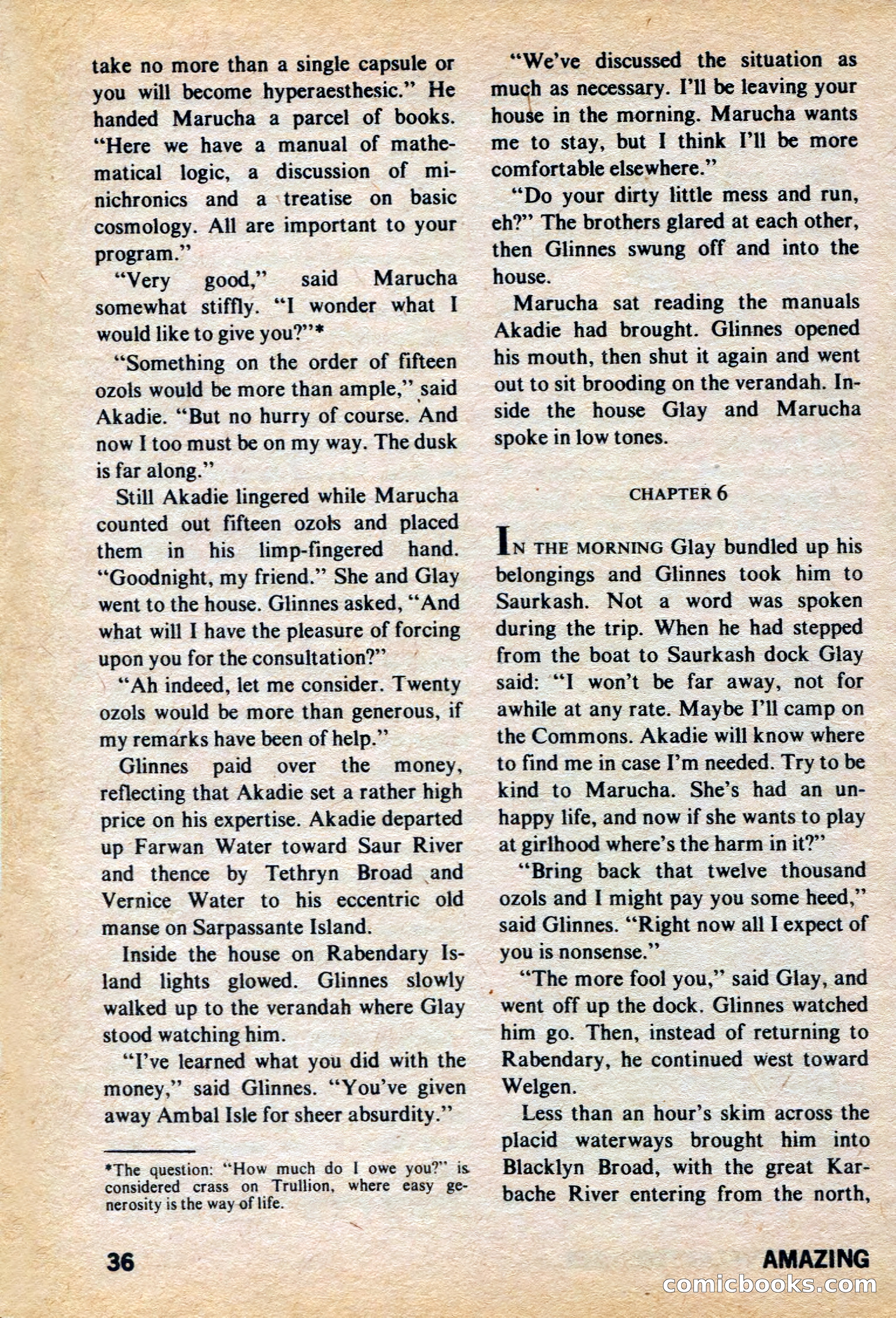 Amazing Stories, March 1973 — page 36 of 132